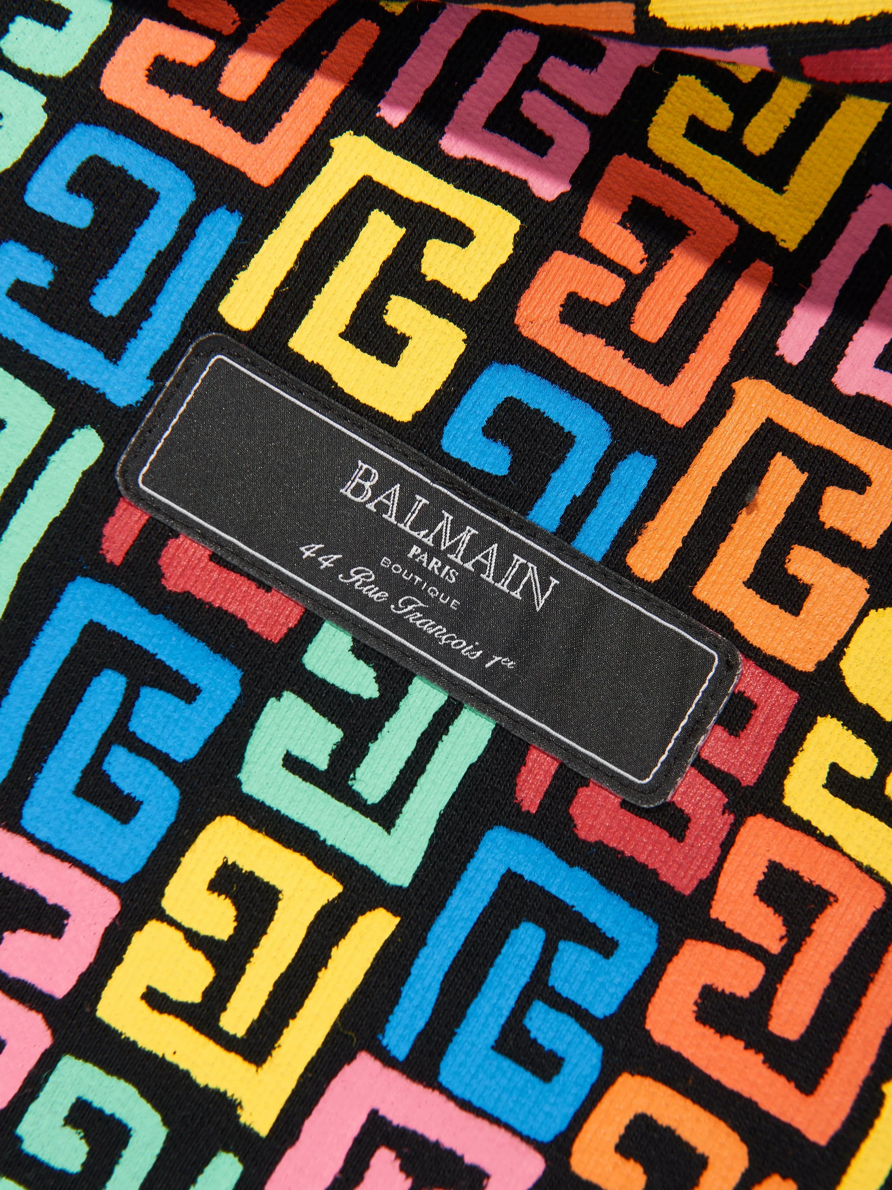 Balmain Kids Monogram Hoodie in Multicolour