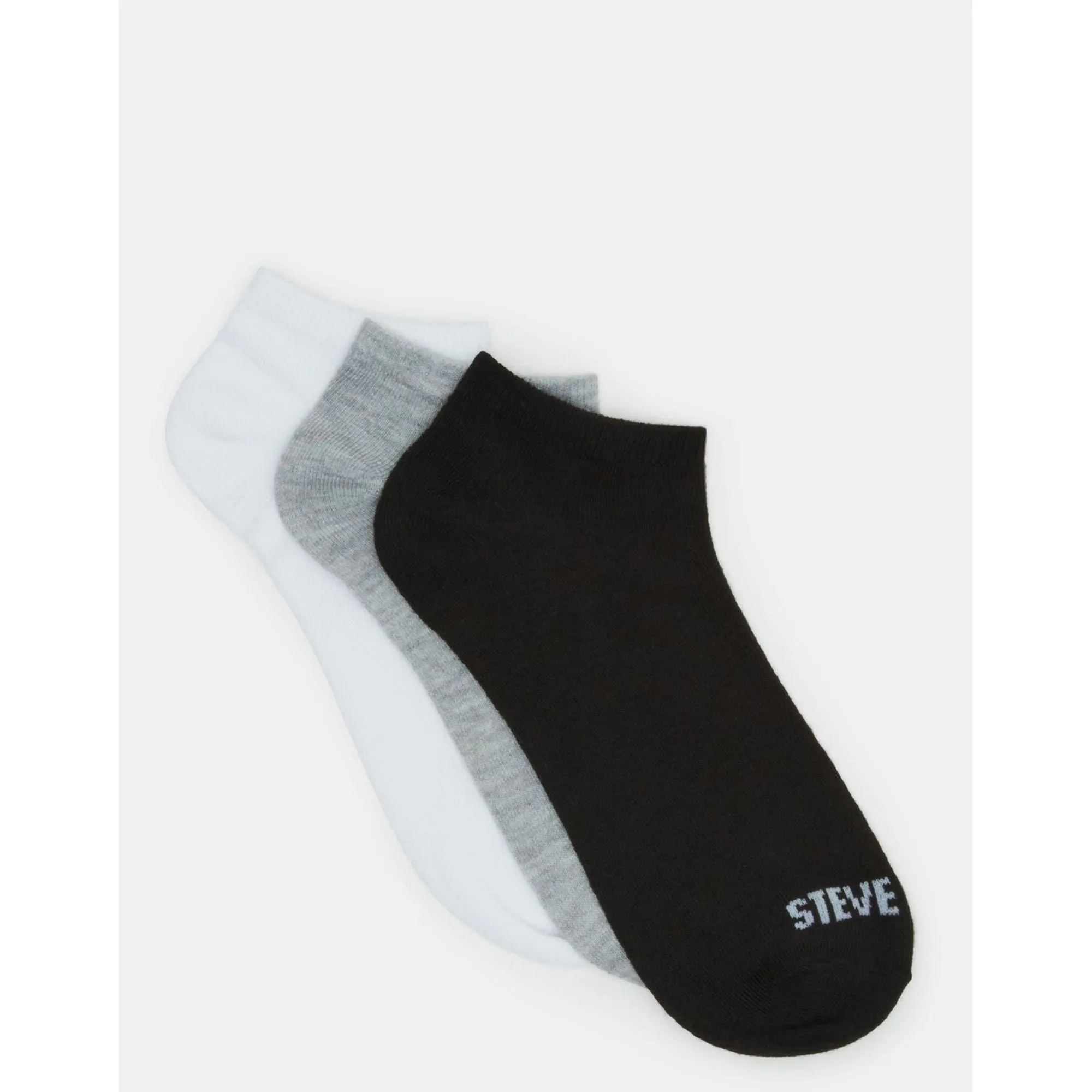 Basic Low Cut Socks Black/white