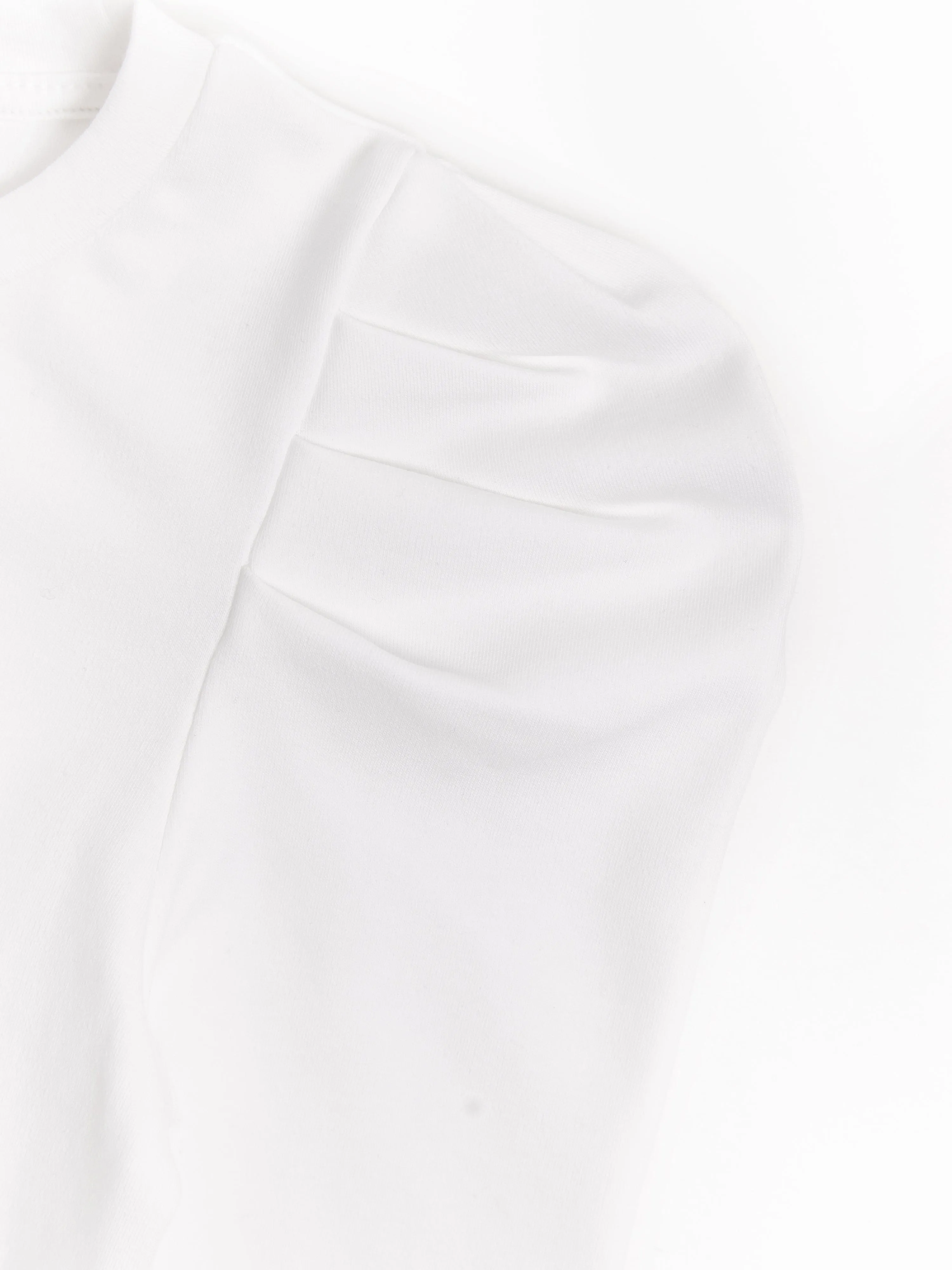BCBG Girls Puff Long Sleeve Top in Ivory