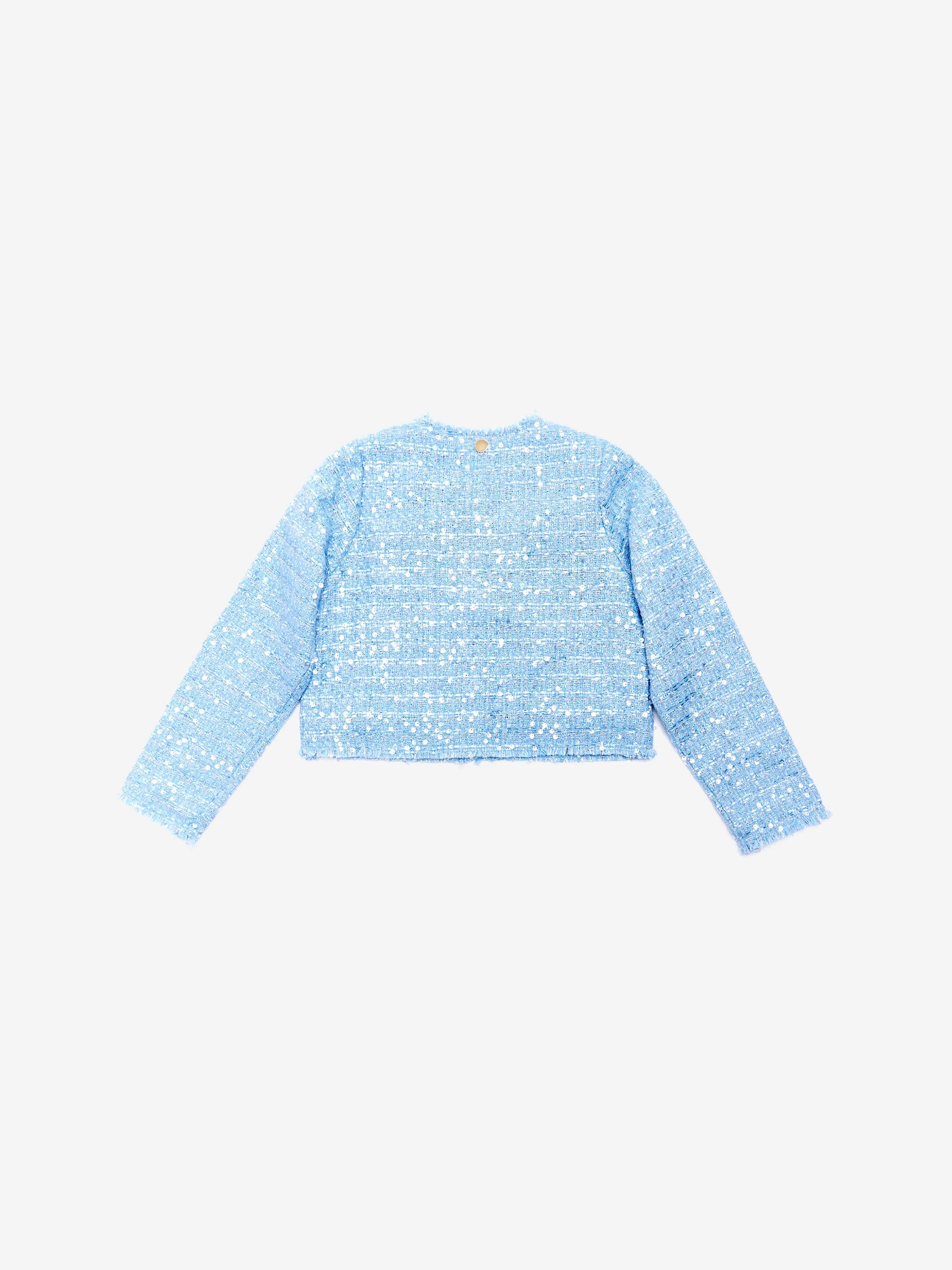 BCBG Girls Tweed Jacket in Blue