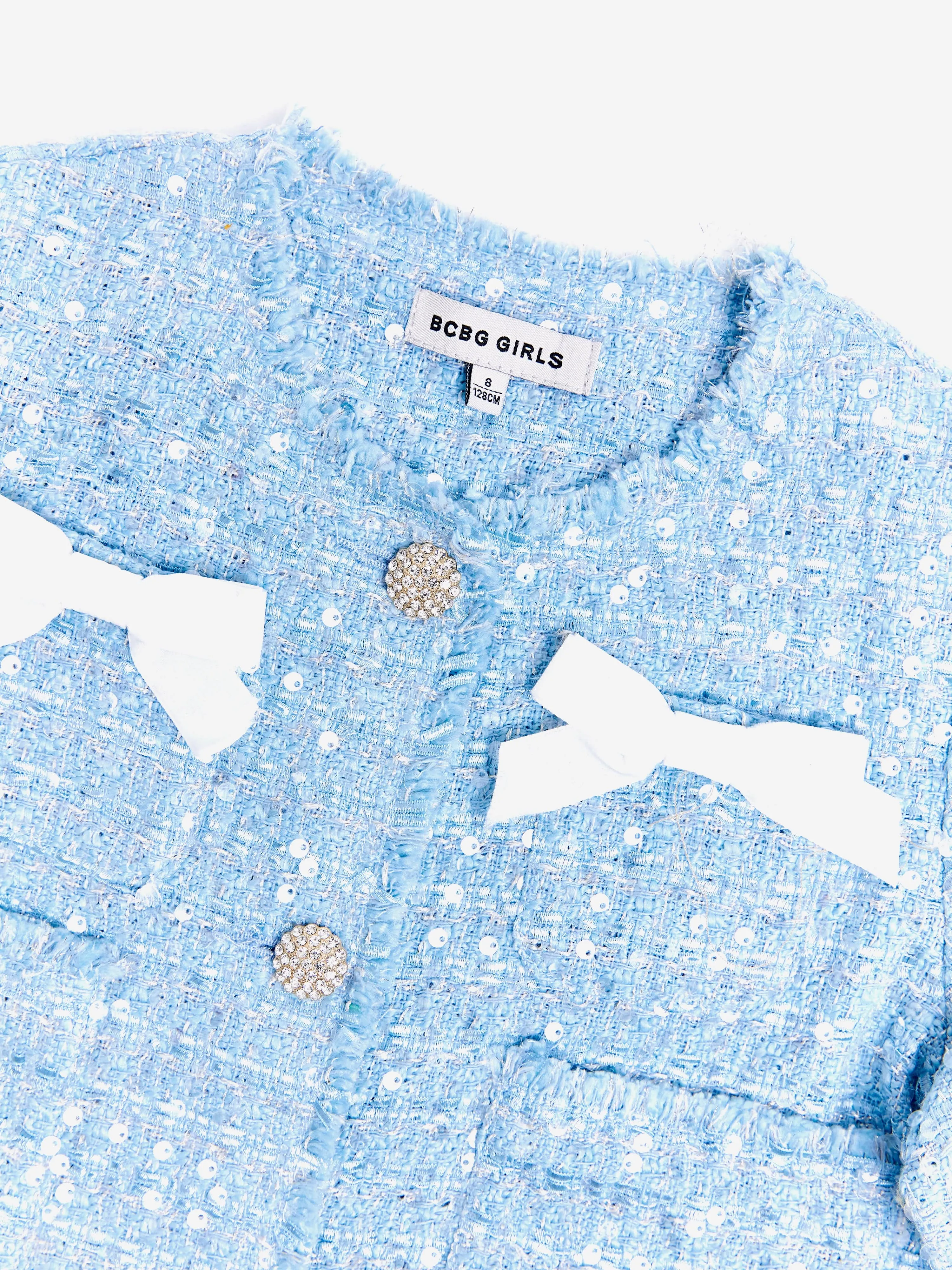 BCBG Girls Tweed Jacket in Blue