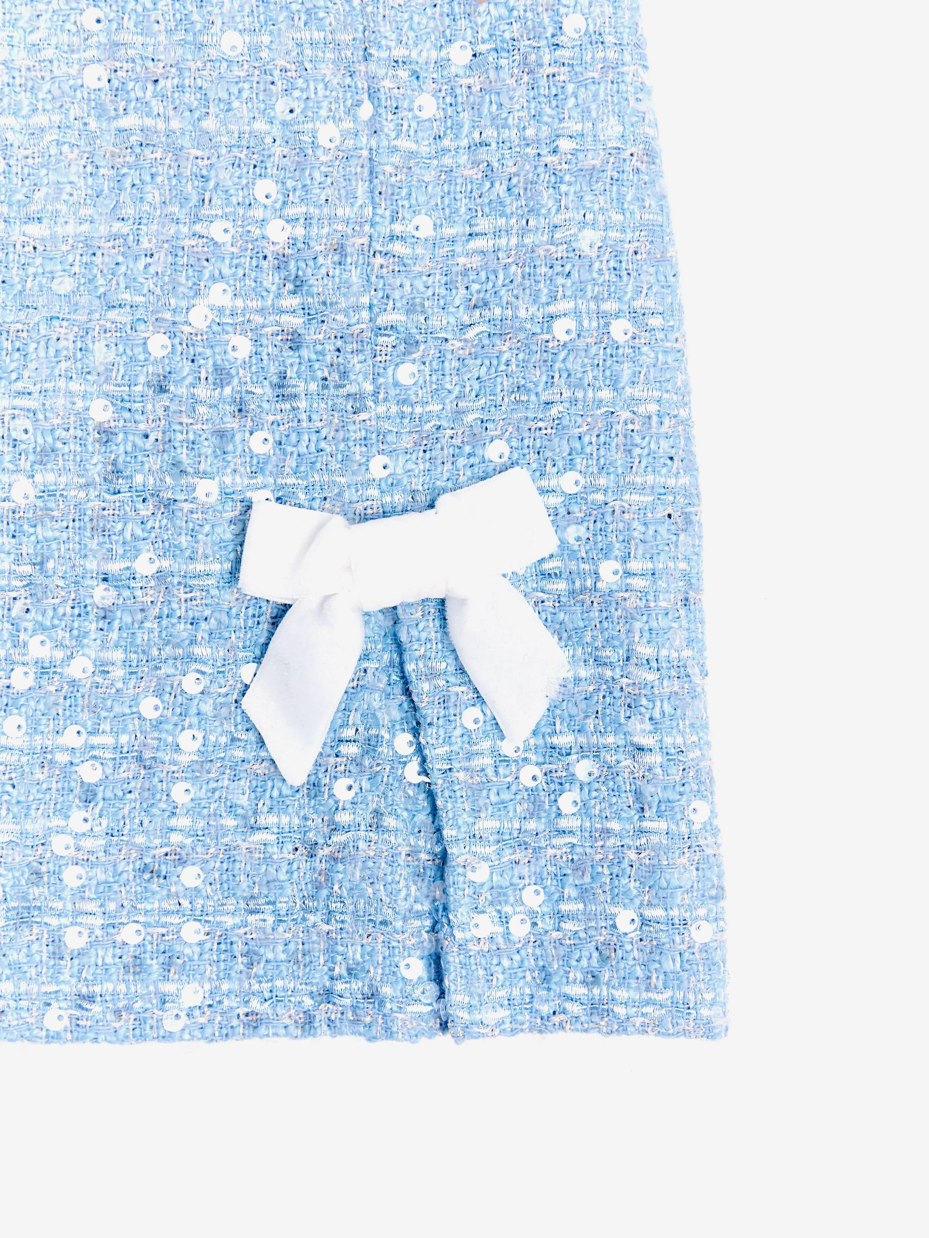 BCBG Girls Tweed Pencil Skirt in Blue