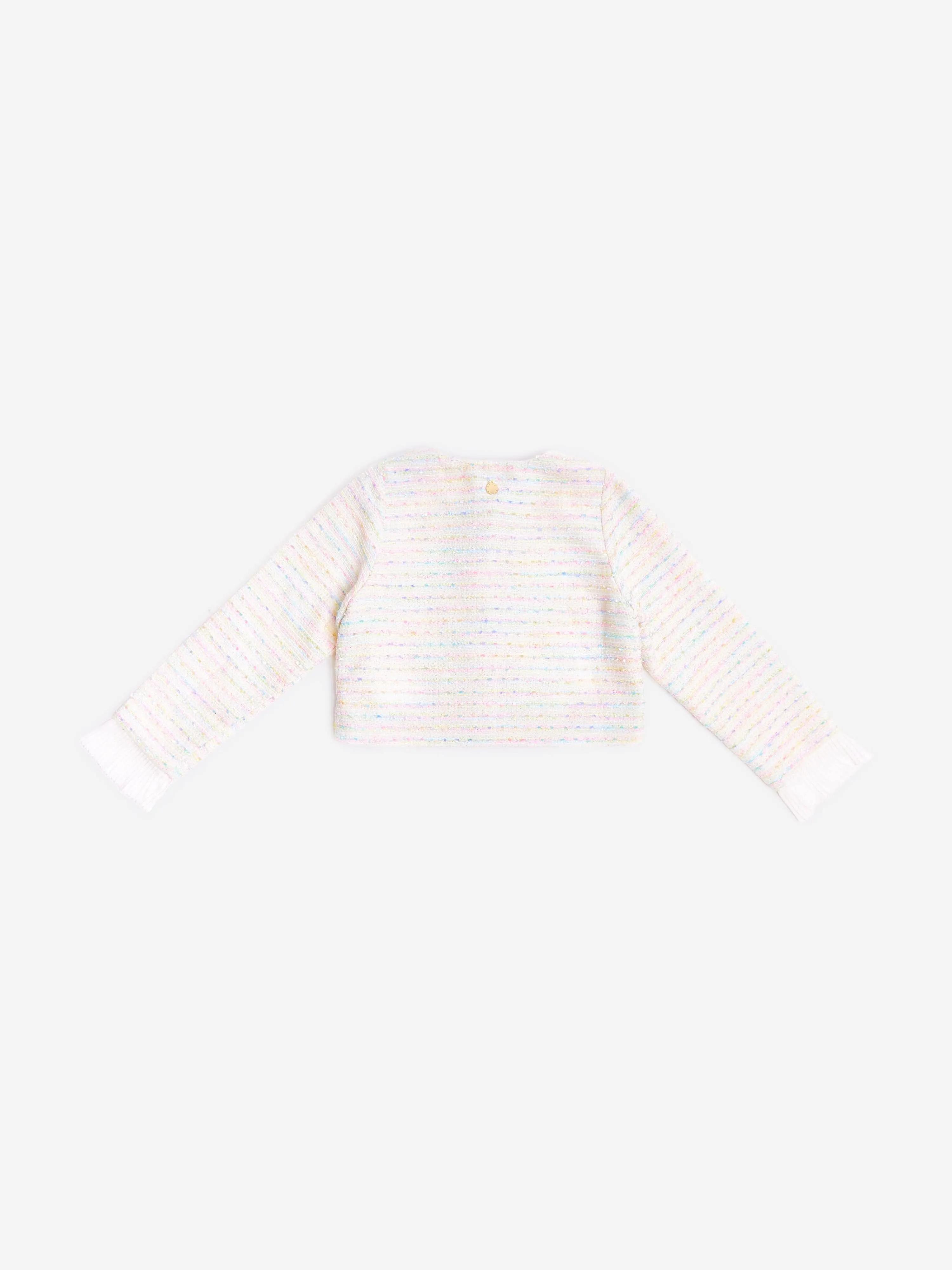 BCBGMAXAZRIA Girls Tweed Jacket in Ivory