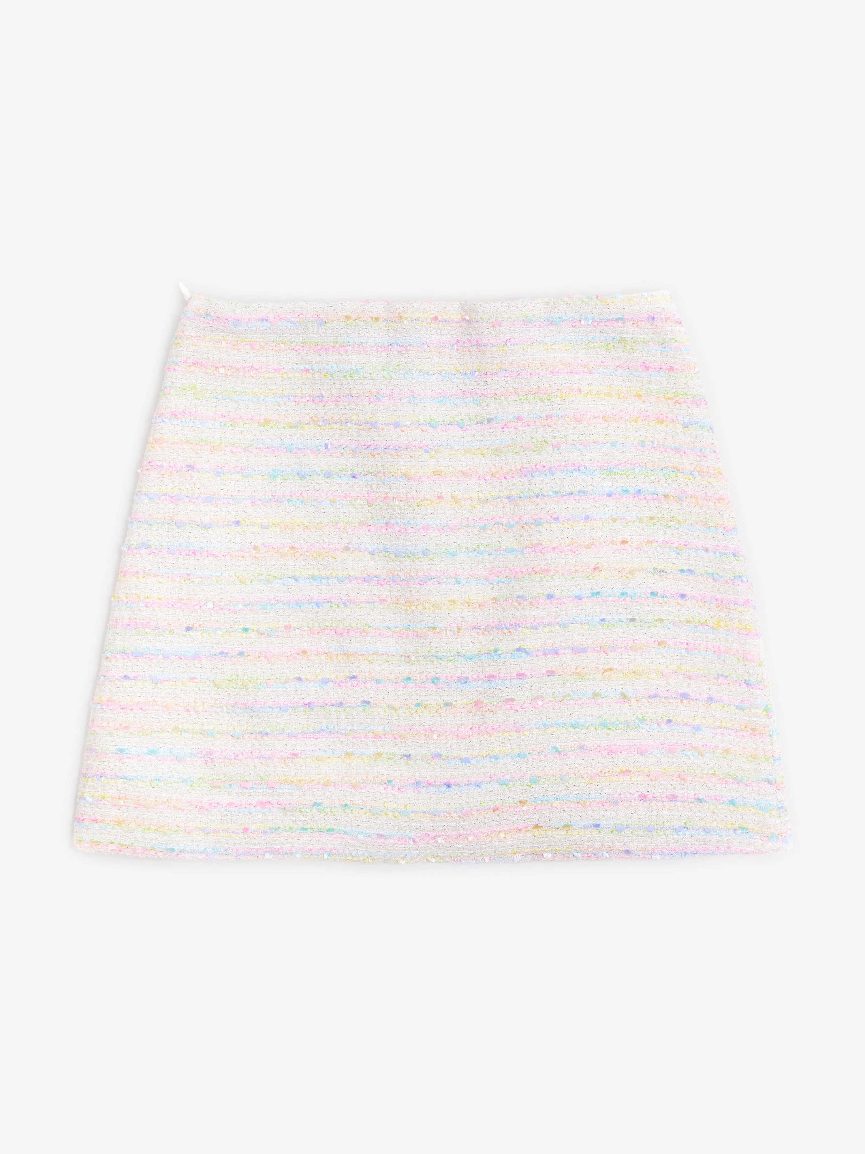 BCBGMAXAZRIA Girls Tweed Pencil Skirt in Ivory