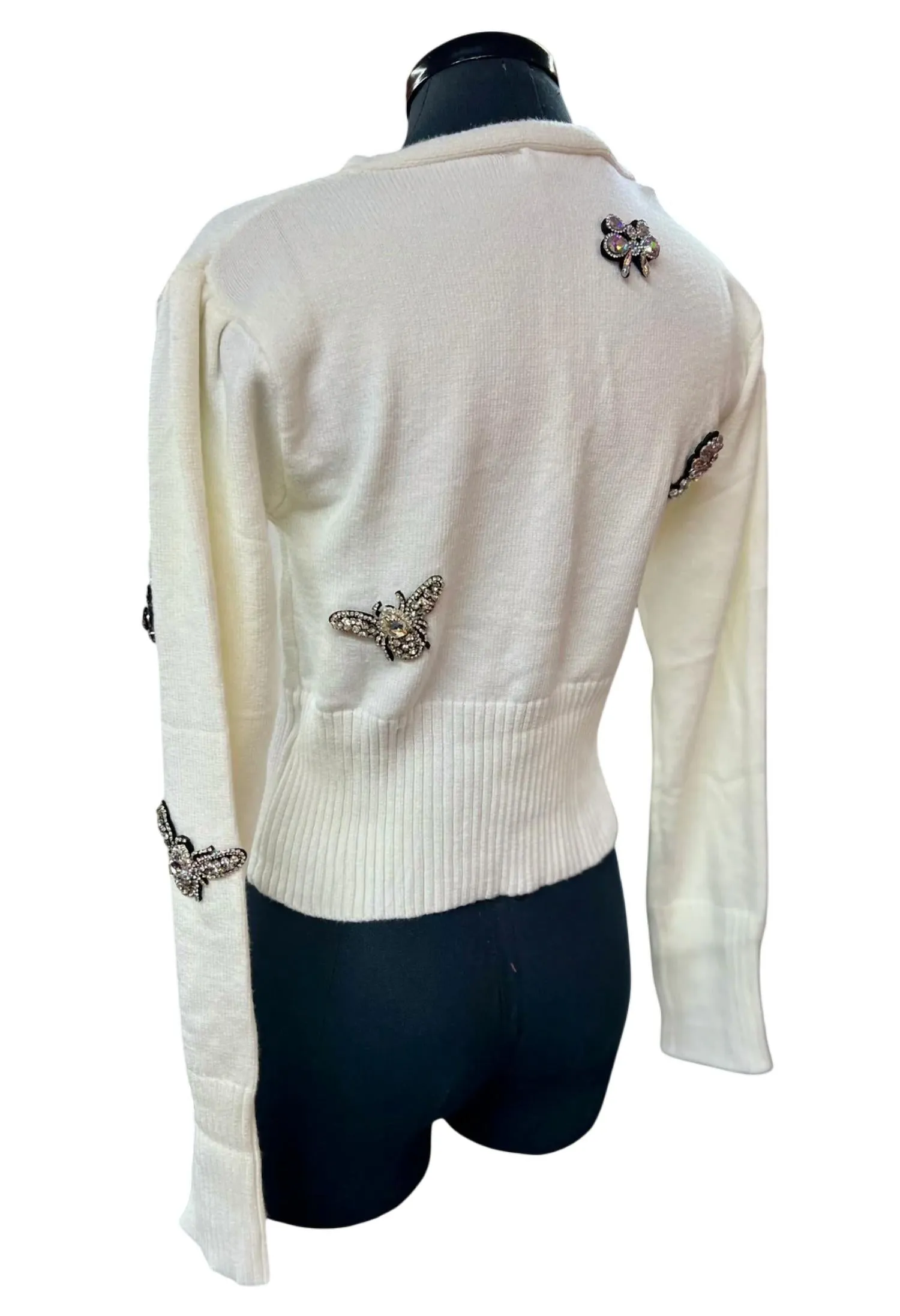 Beehive Sweater In White