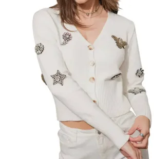 Beehive Sweater In White