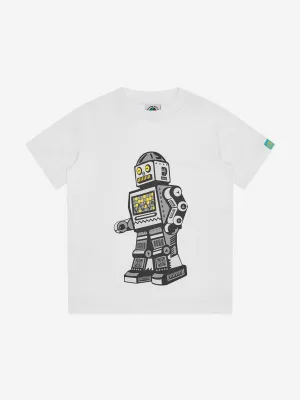 Billionaire Boys Club Kids Walking Robot T-Shirt in White