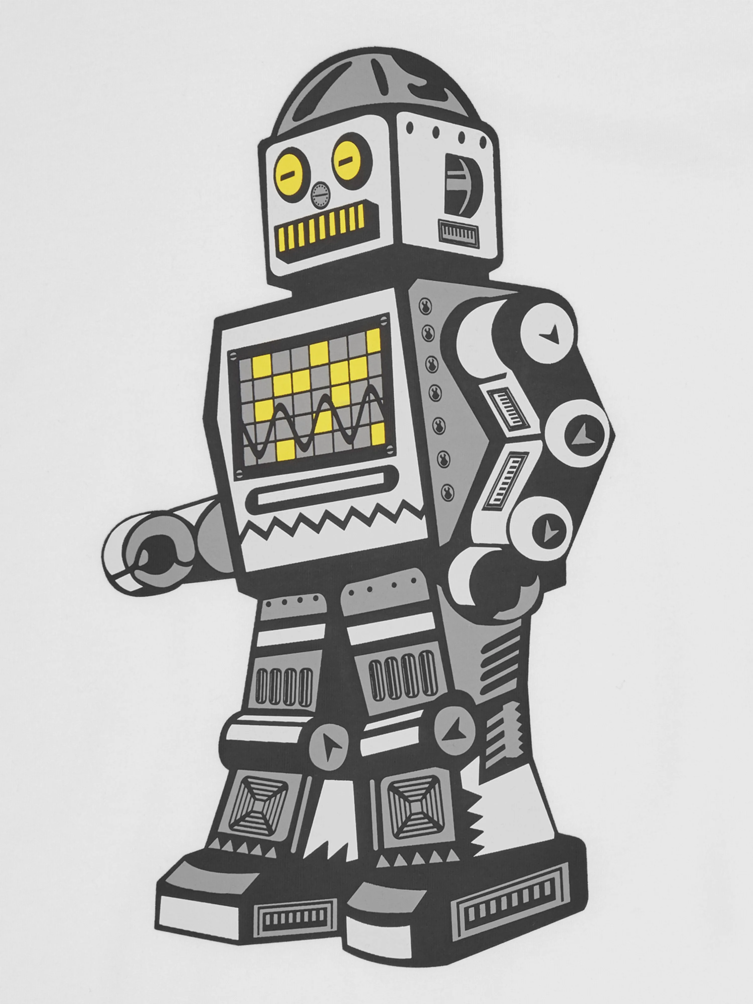 Billionaire Boys Club Kids Walking Robot T-Shirt in White