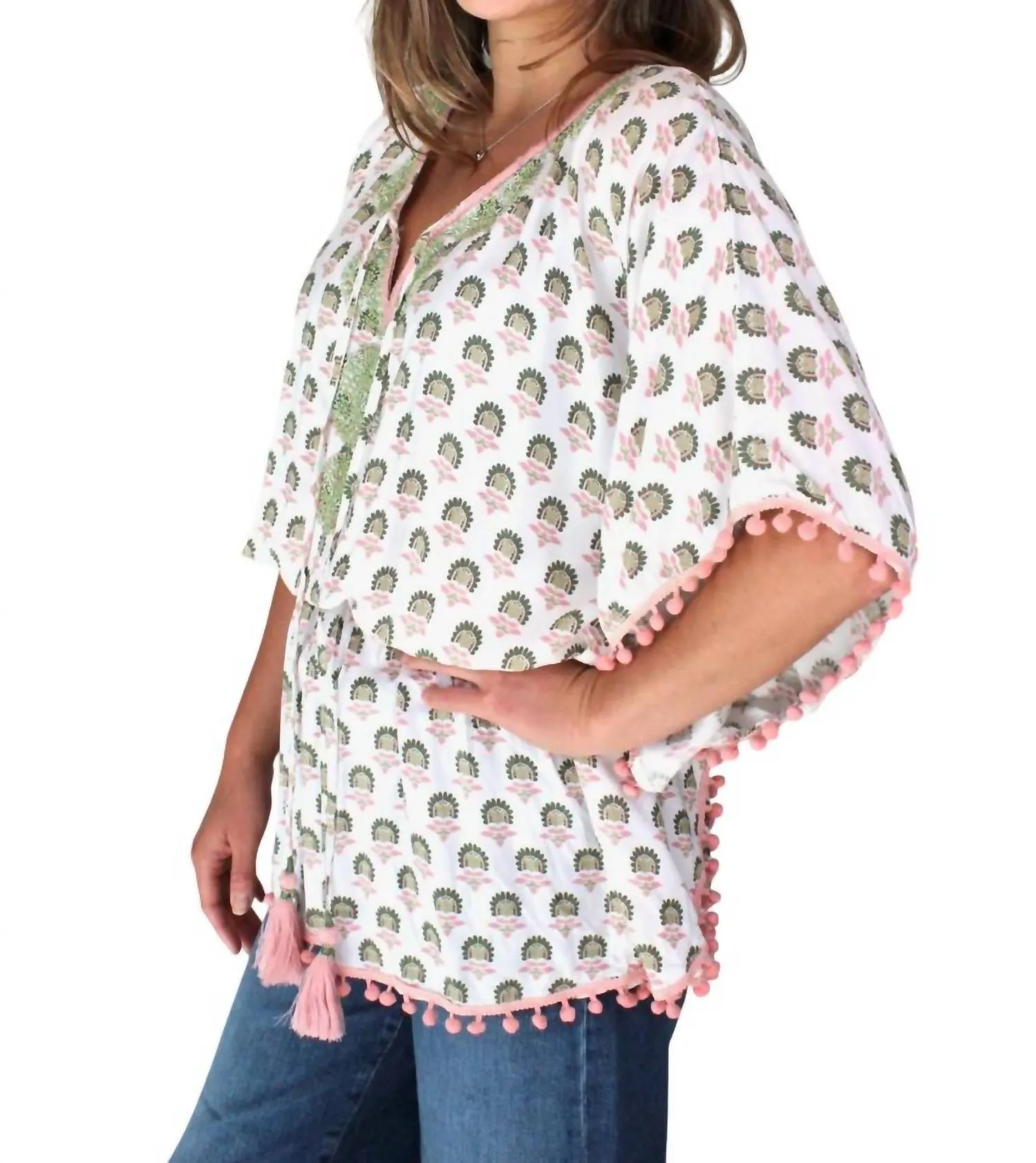 Blossom Butterfly Top In Pink