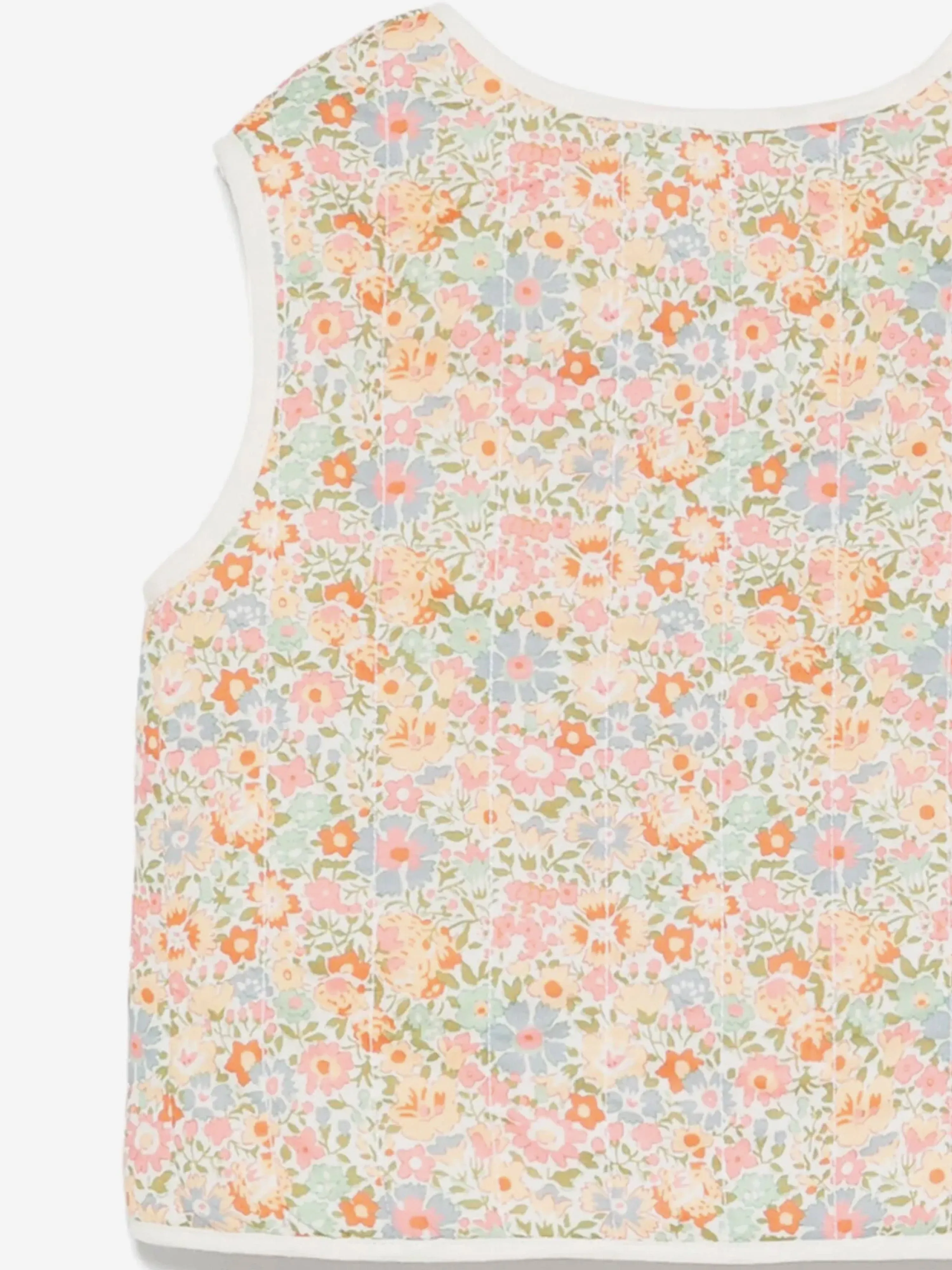 Bonpoint Baby Girls Floral Elicina Gilet in Multicolour