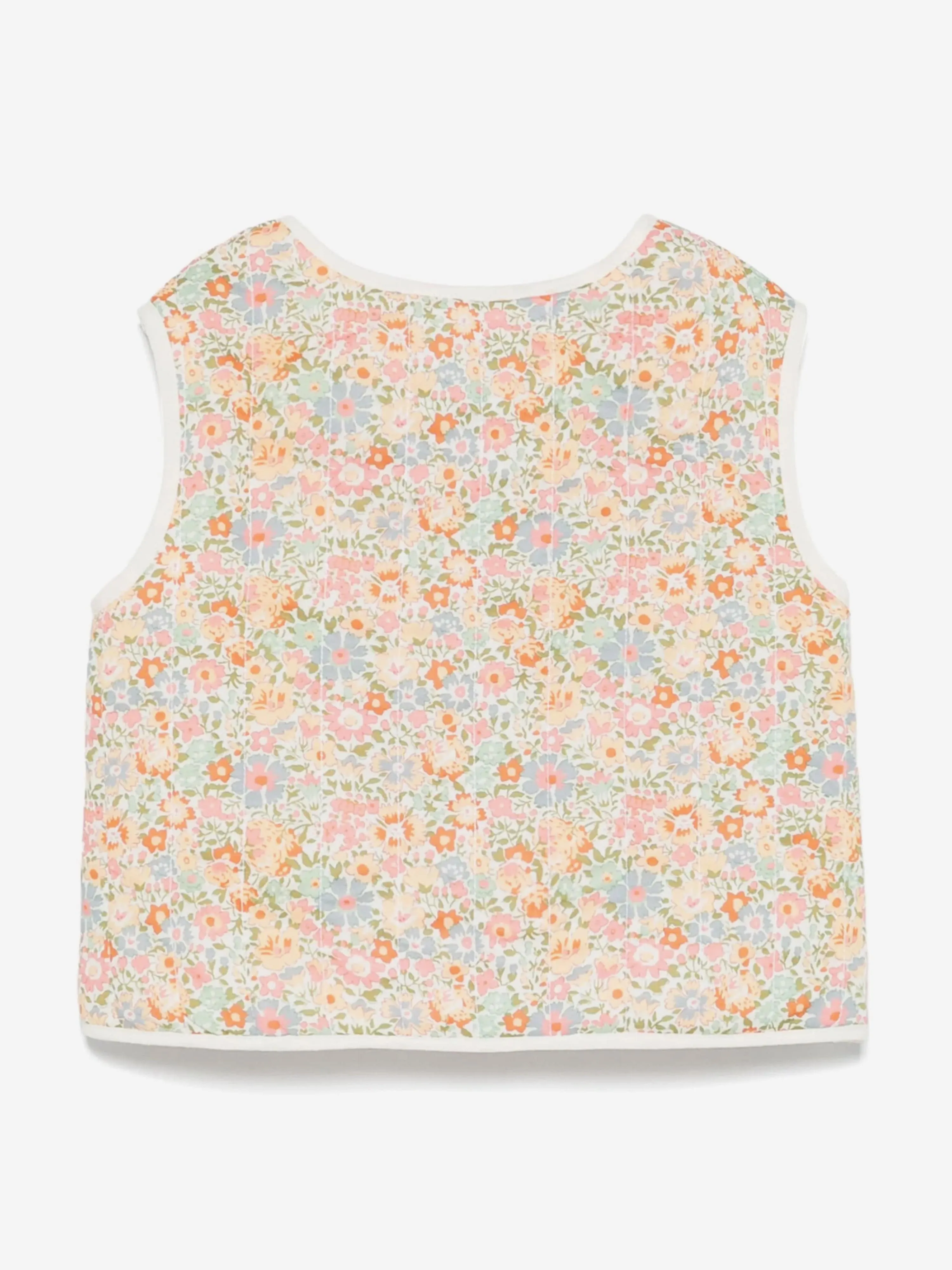 Bonpoint Baby Girls Floral Elicina Gilet in Multicolour