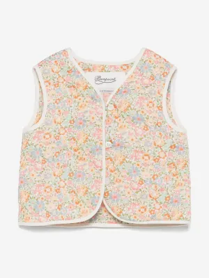 Bonpoint Baby Girls Floral Elicina Gilet in Multicolour
