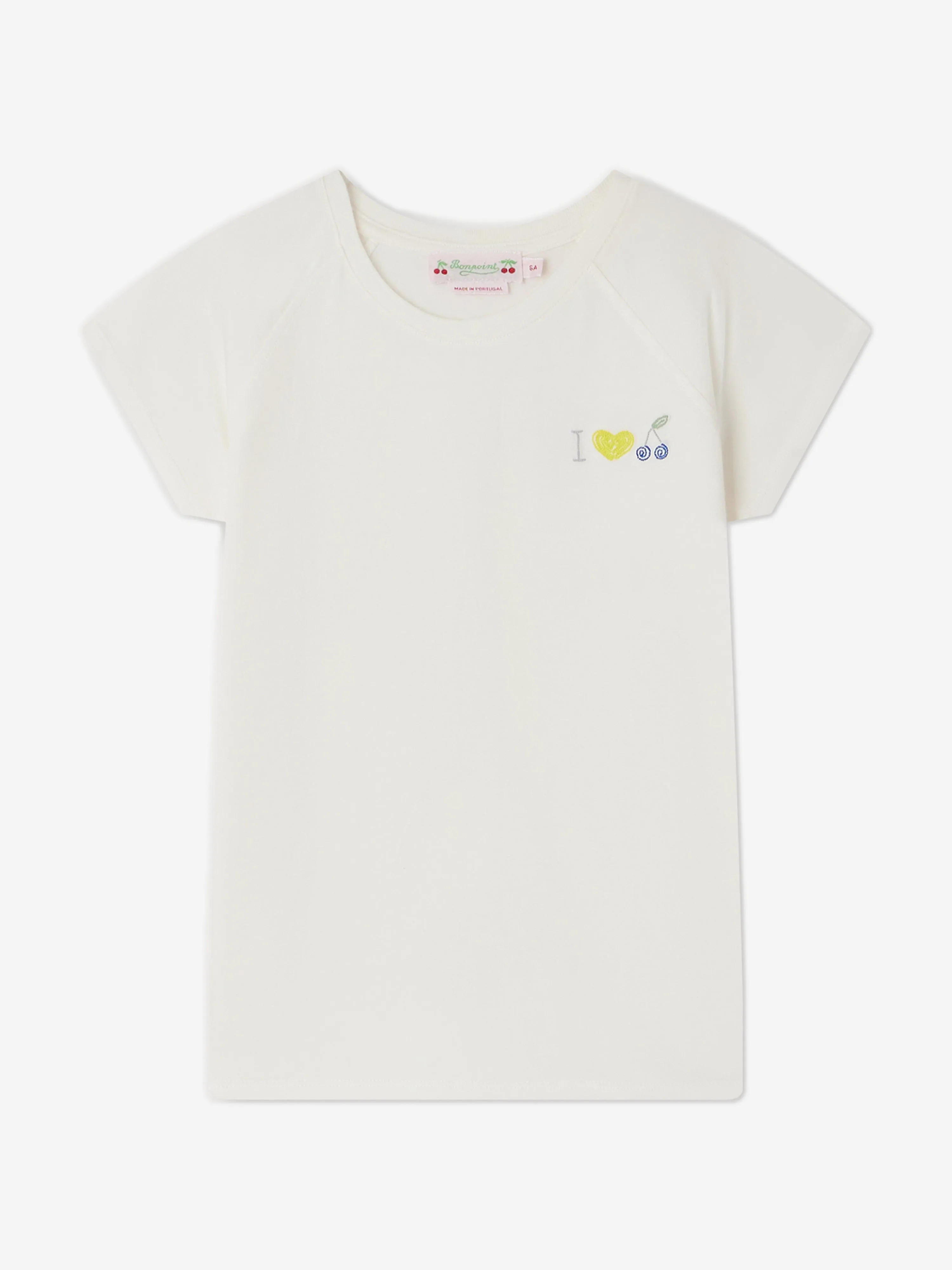 Bonpoint Girls Asmae T-Shirt in White