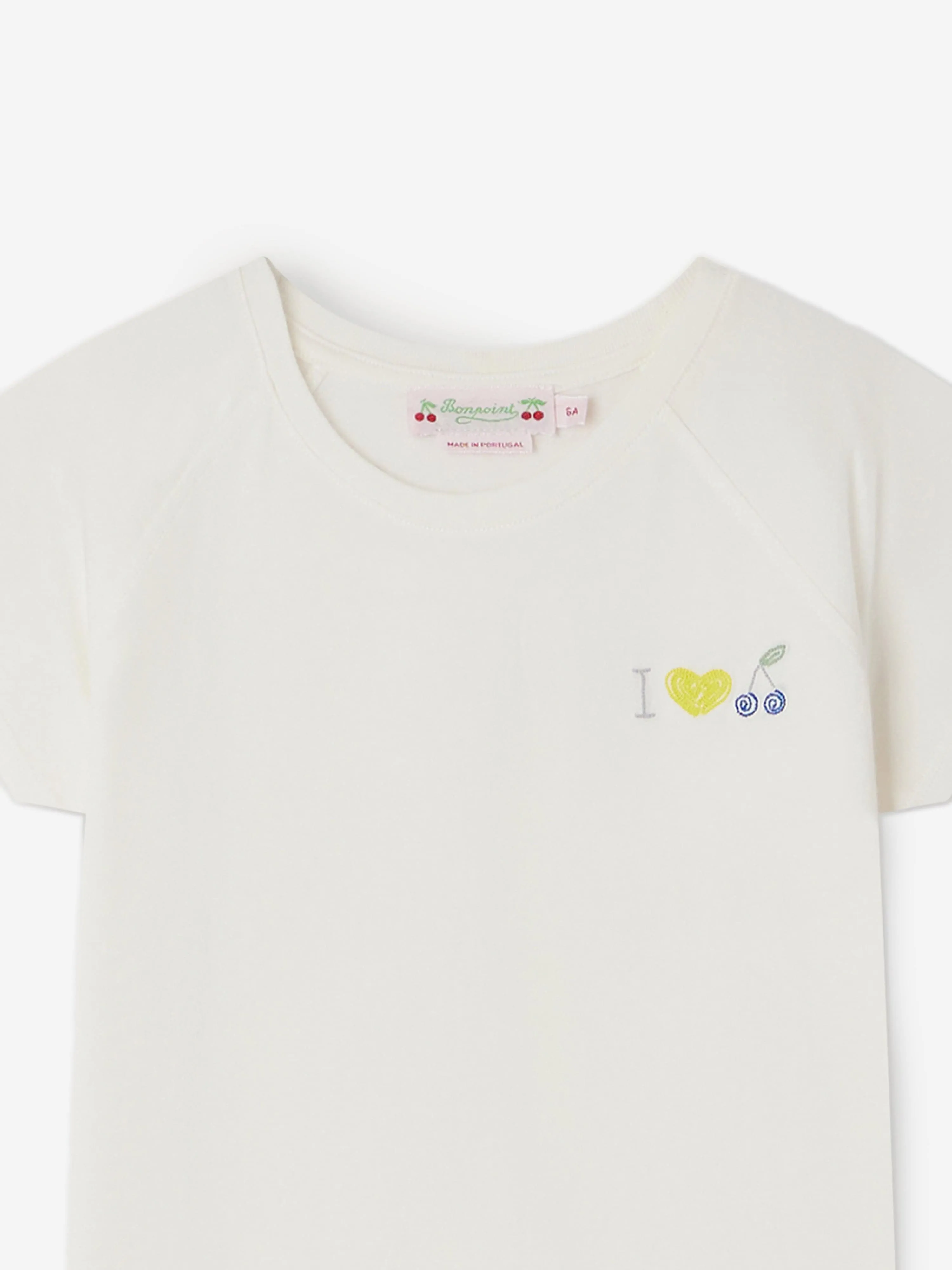 Bonpoint Girls Asmae T-Shirt in White
