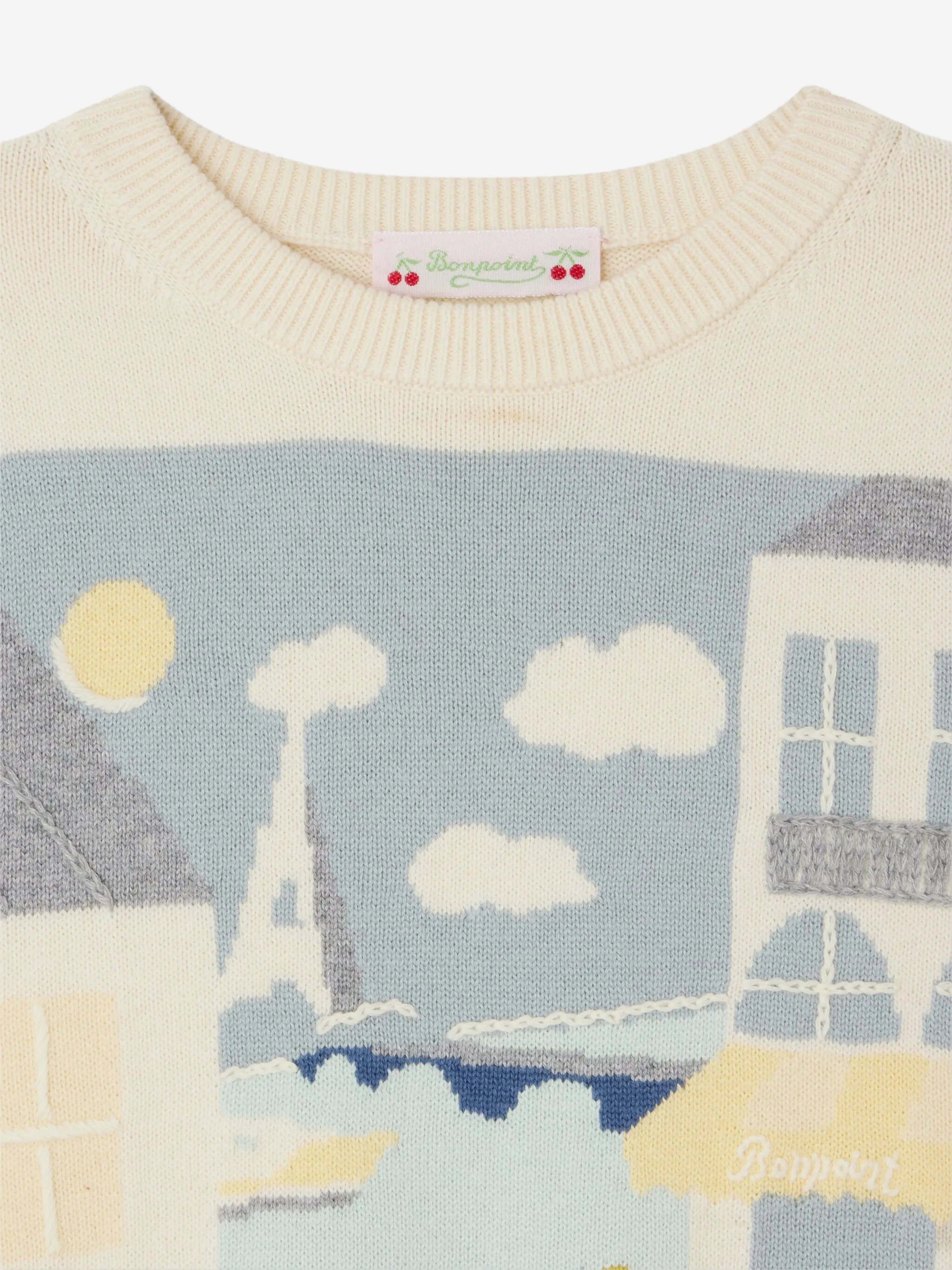 Bonpoint Girls Elvira Jumper in Ivory