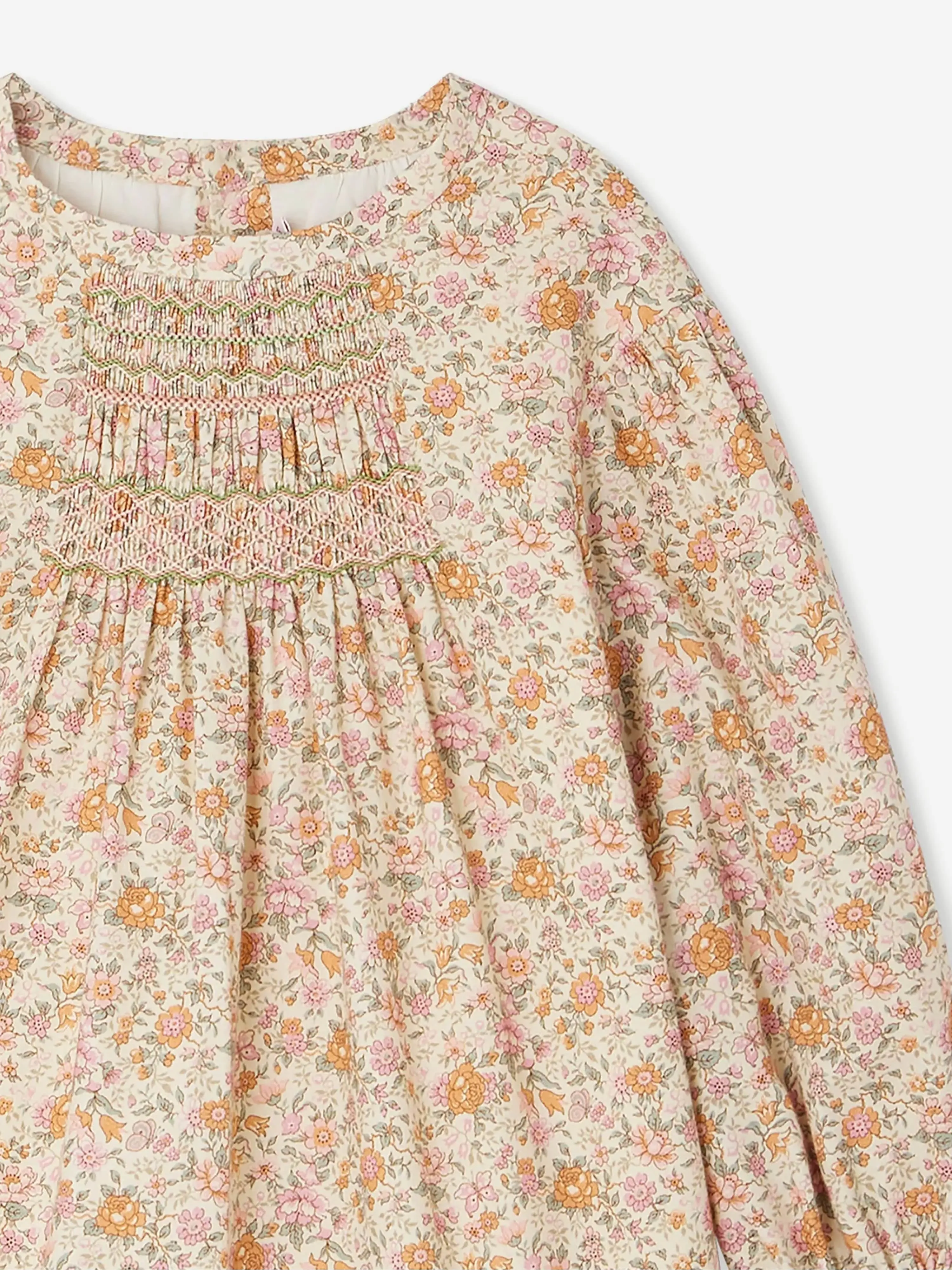 Bonpoint Girls Floral Divine Dress in Pink