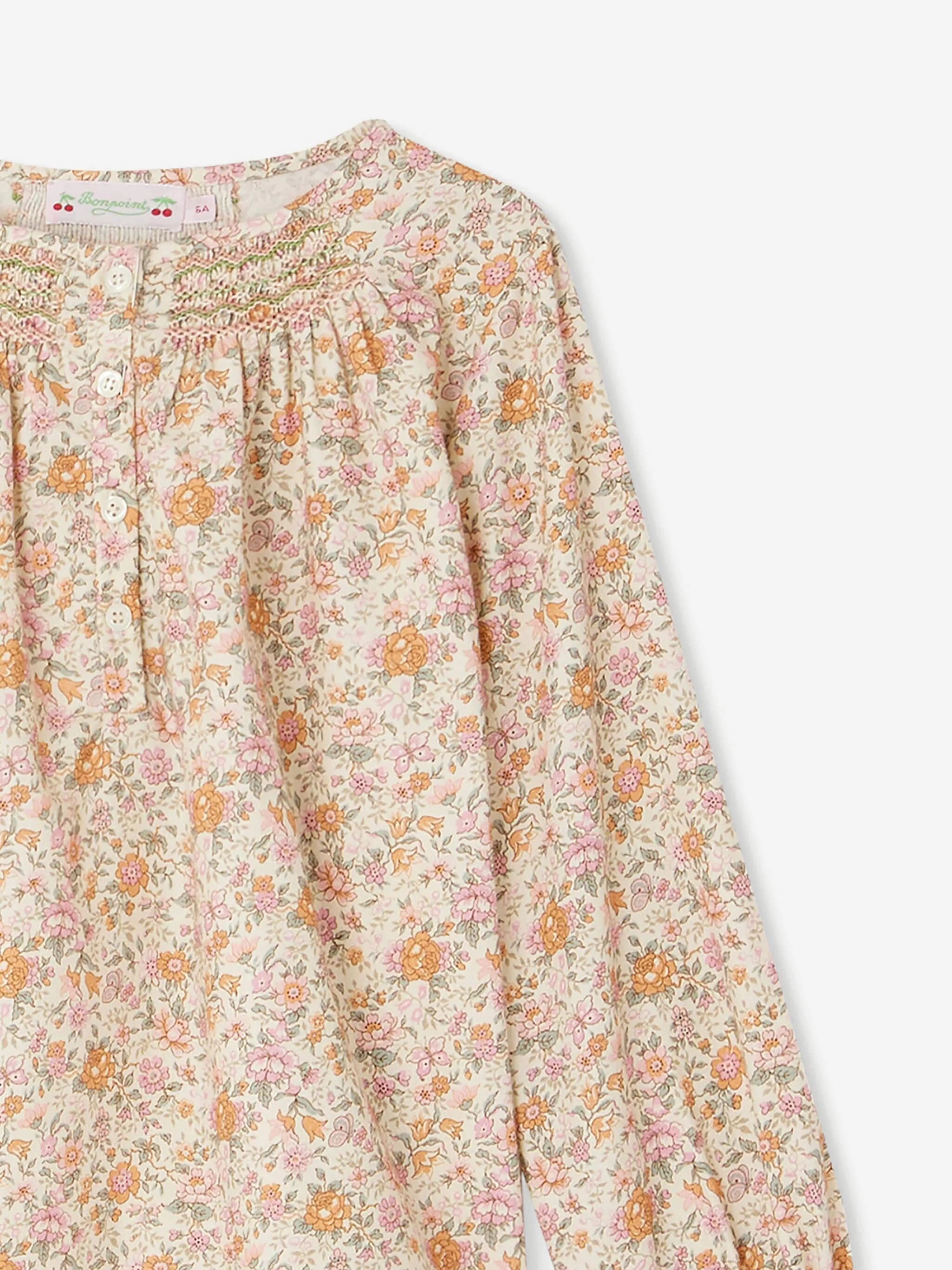 Bonpoint Girls Rose Blouse in Pink