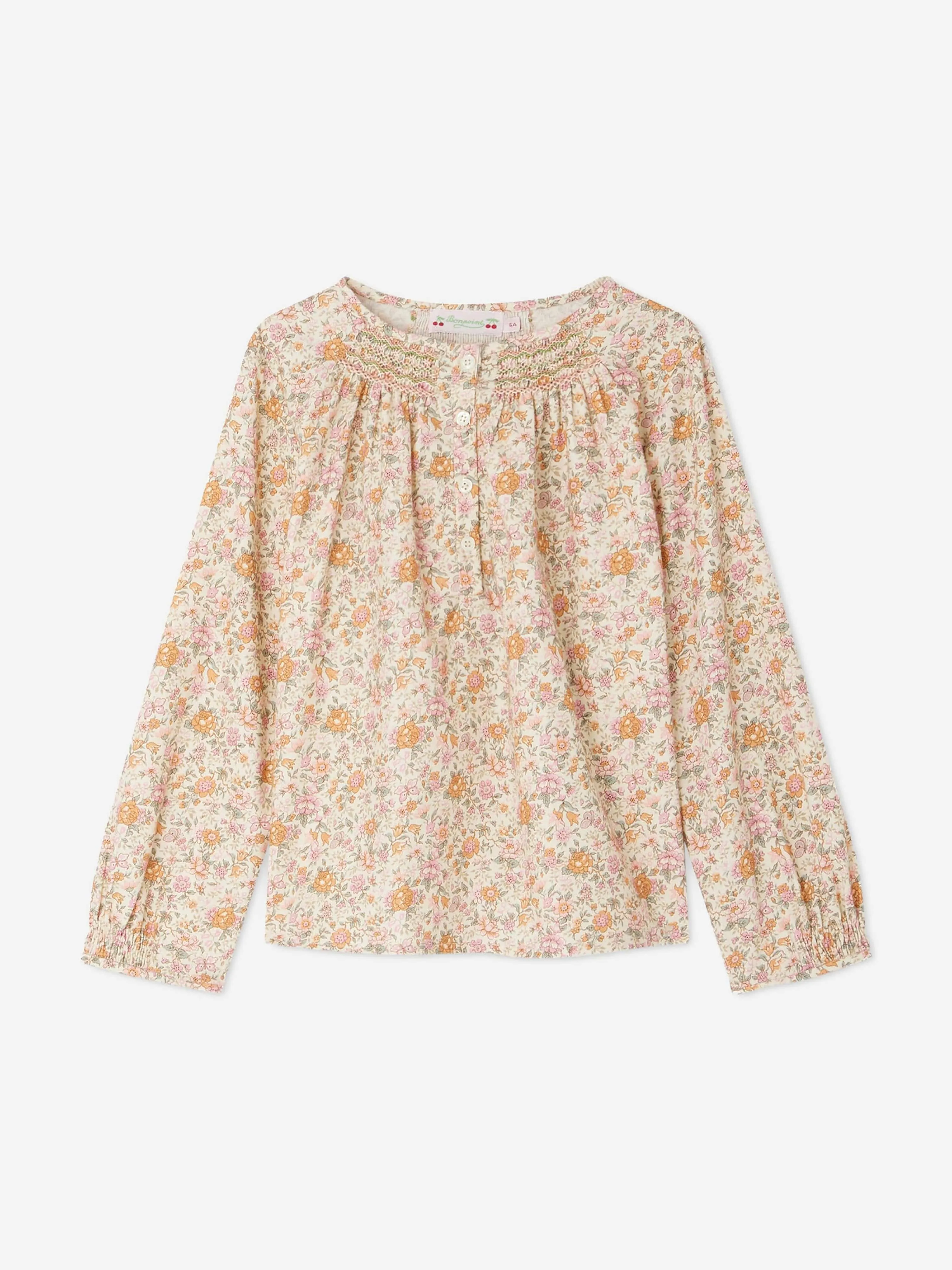Bonpoint Girls Rose Blouse in Pink