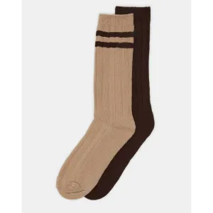 Boot Socks Tan/multi