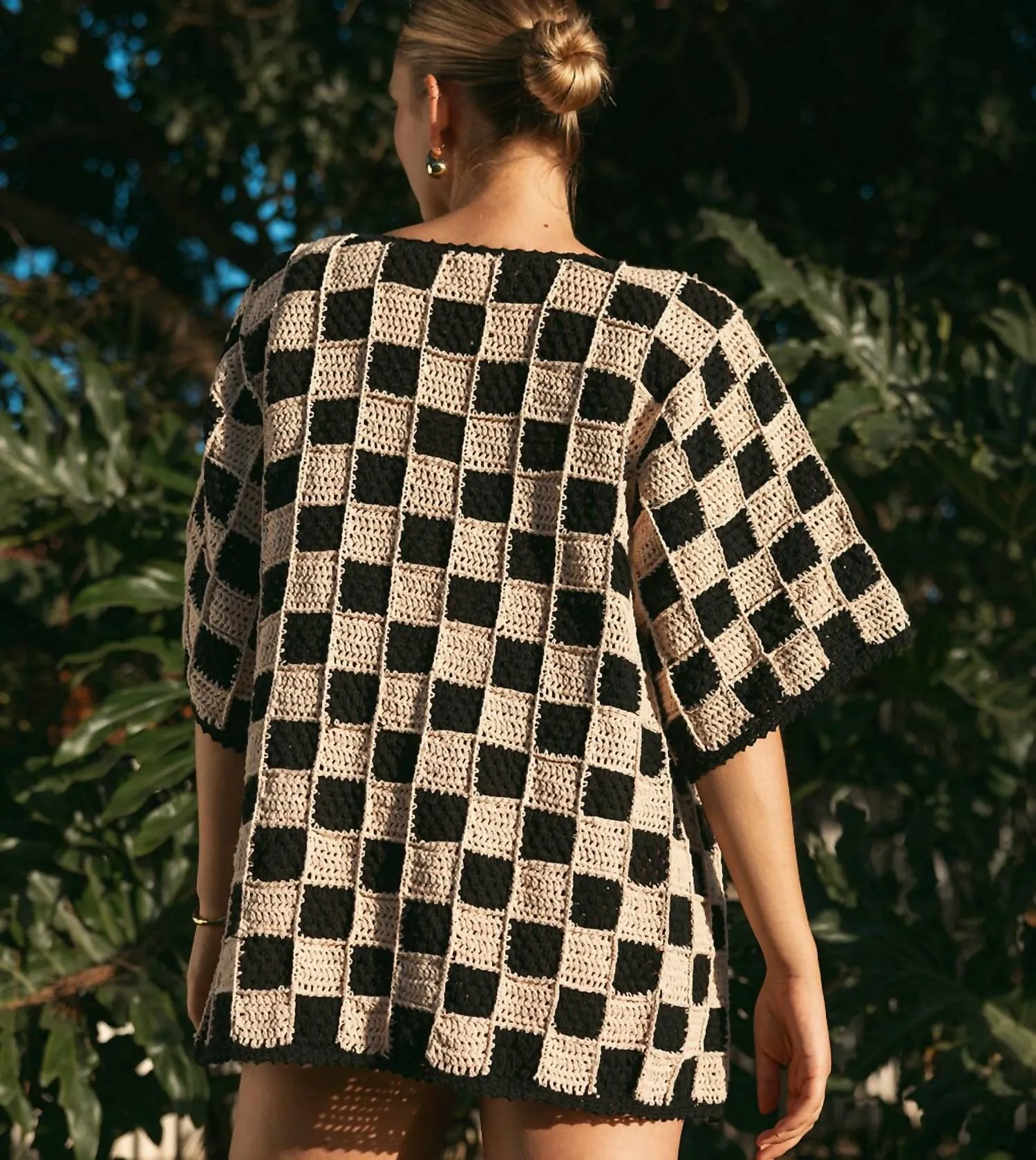 Brenda Cardigan In Black/white