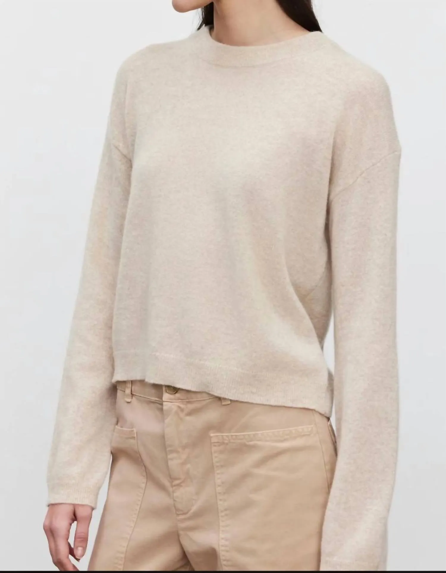 Brooklyn Cashmere Sweater In Sand