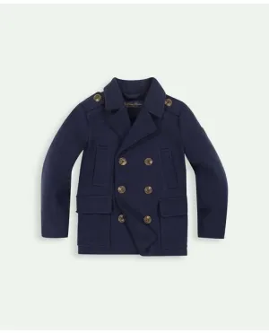 Brooks Brothers Boys Double Breasted Pea Coat Navy Brooks Brothers