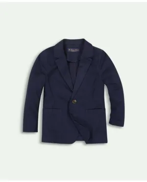 Brooks Brothers Boys Two-Button Cotton Blazer Navy Brooks Brothers