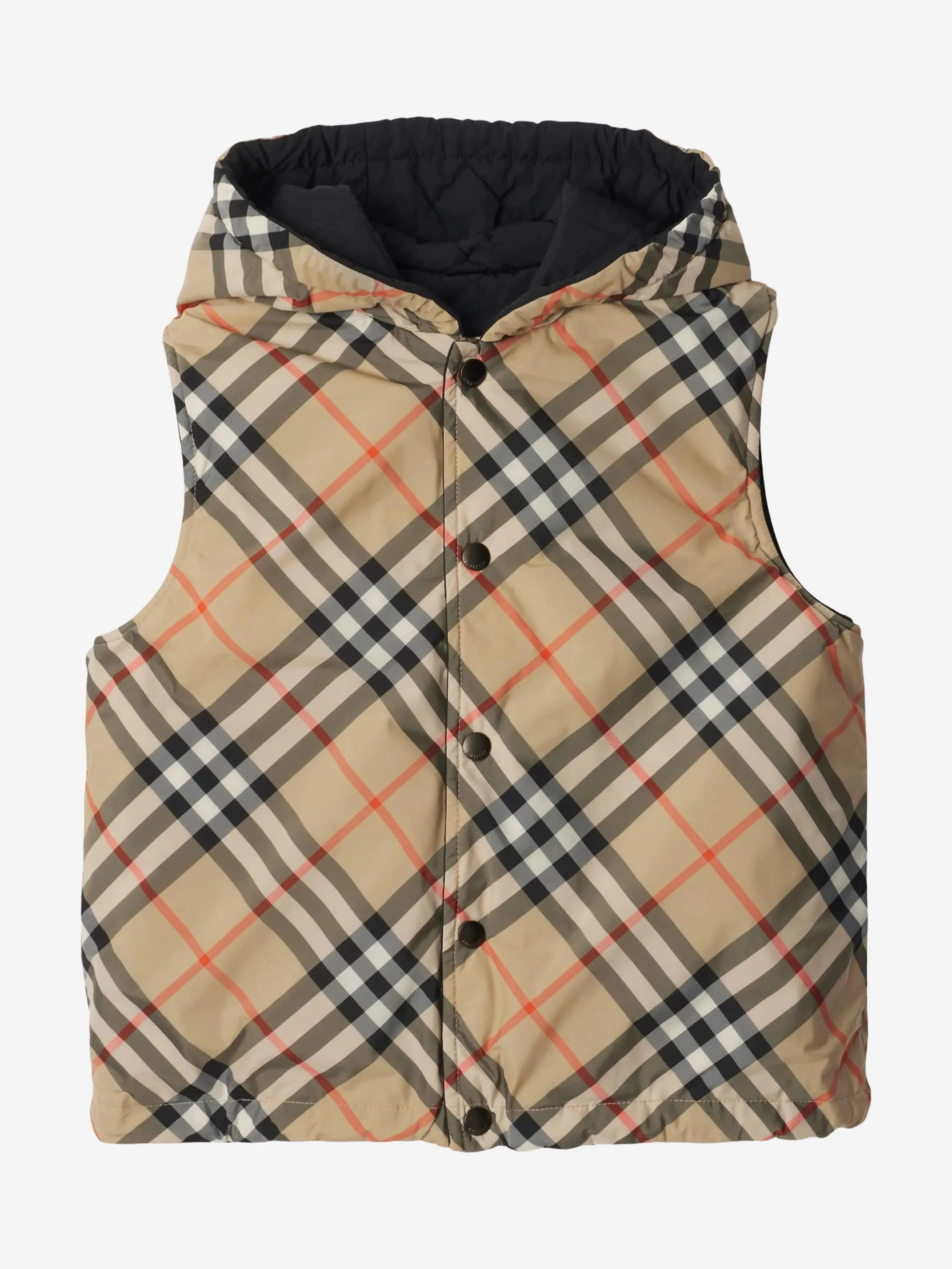 Burberry Kids Reversible Slade Gilet in Beige