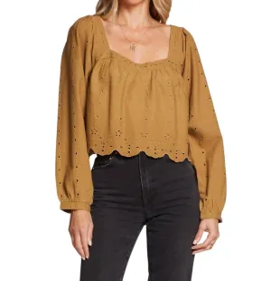 Callen Top In Olive