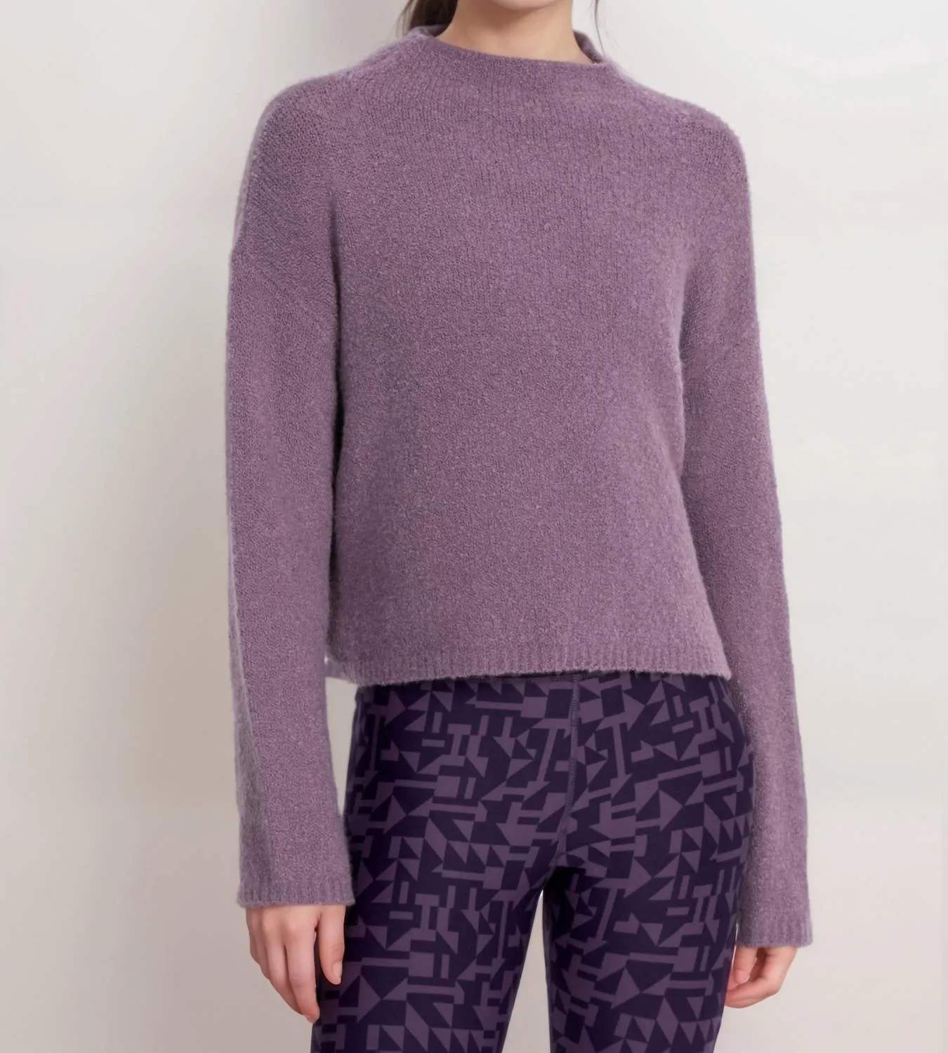 Calme Teddy Bear Crop In Vivid Magenta
