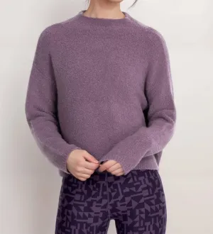 Calme Teddy Bear Crop In Vivid Magenta