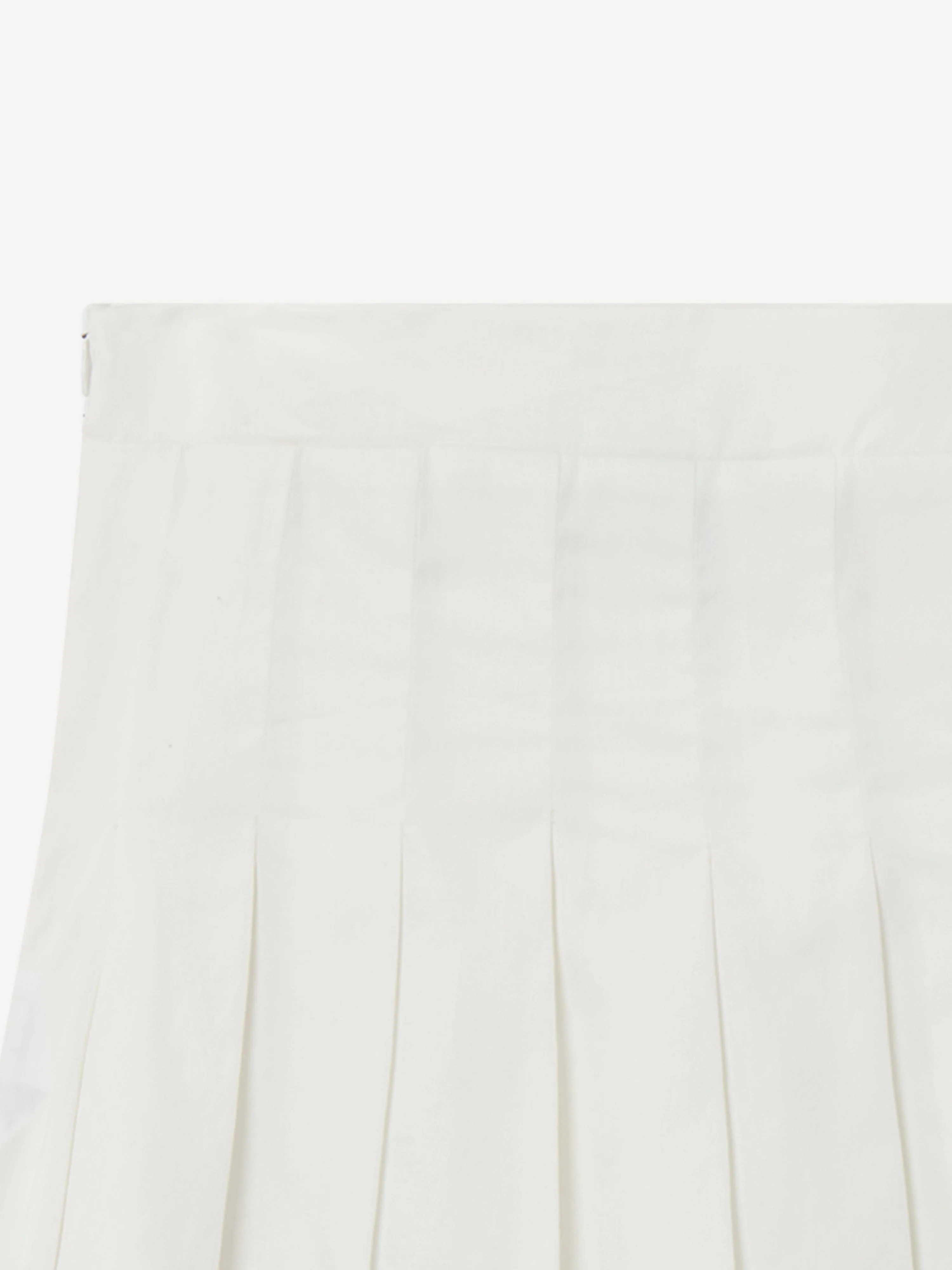 Casablanca Girls Tennis Stripe Pleated Skirt in White