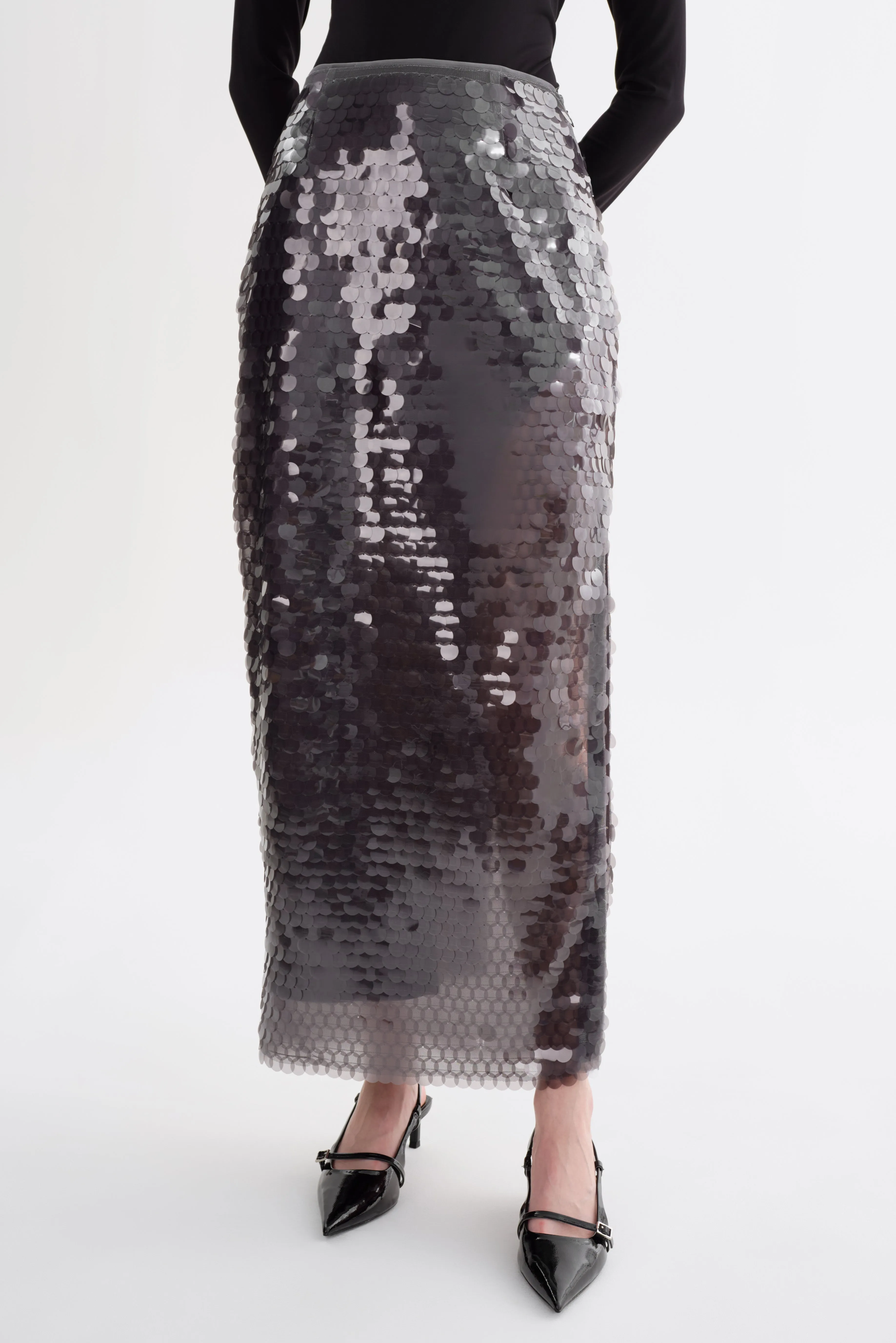 CLARA | Sequin Midi Skirt