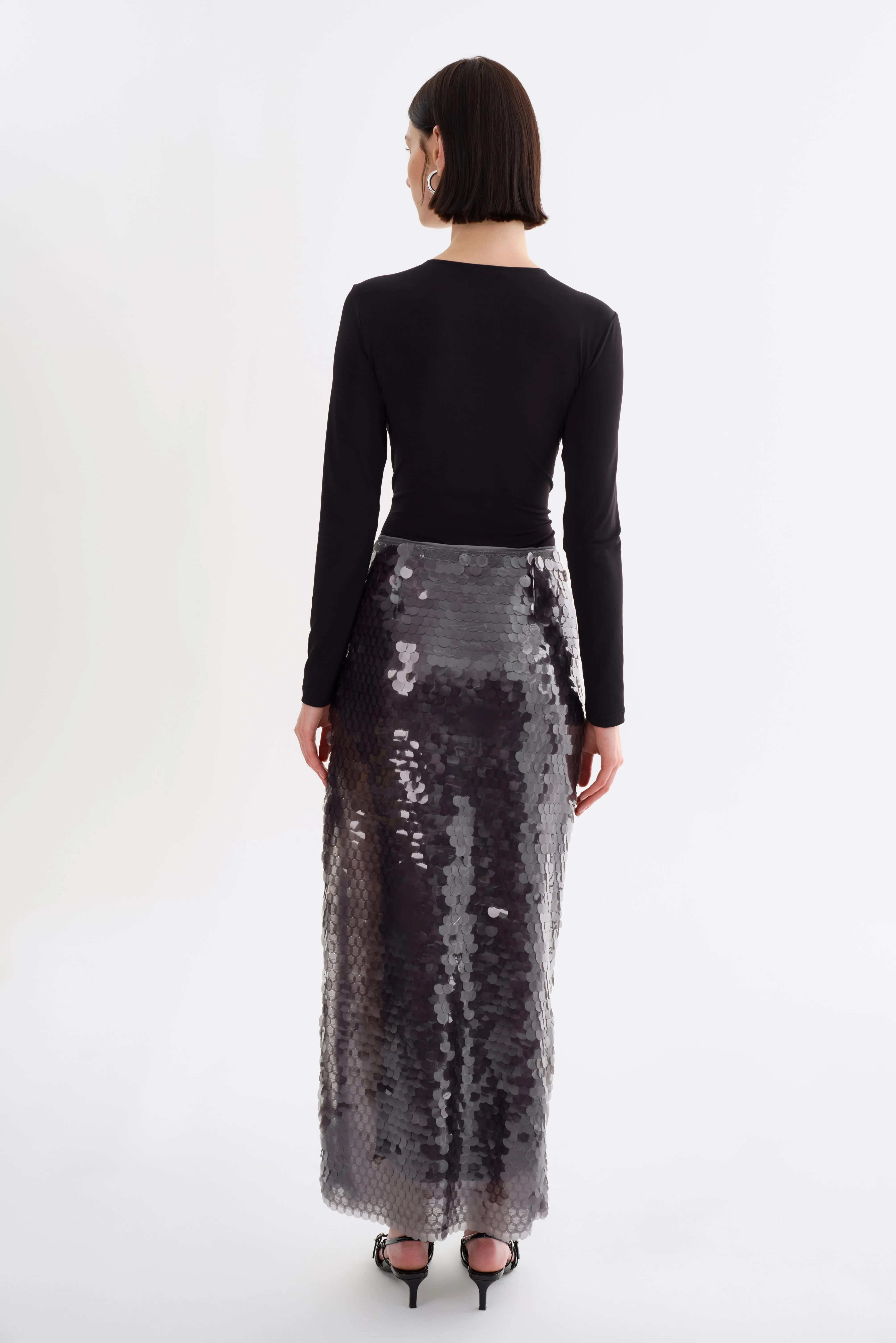 CLARA | Sequin Midi Skirt