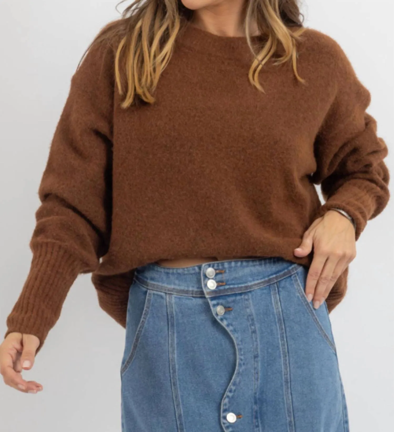 Clara Sweater In Mocha