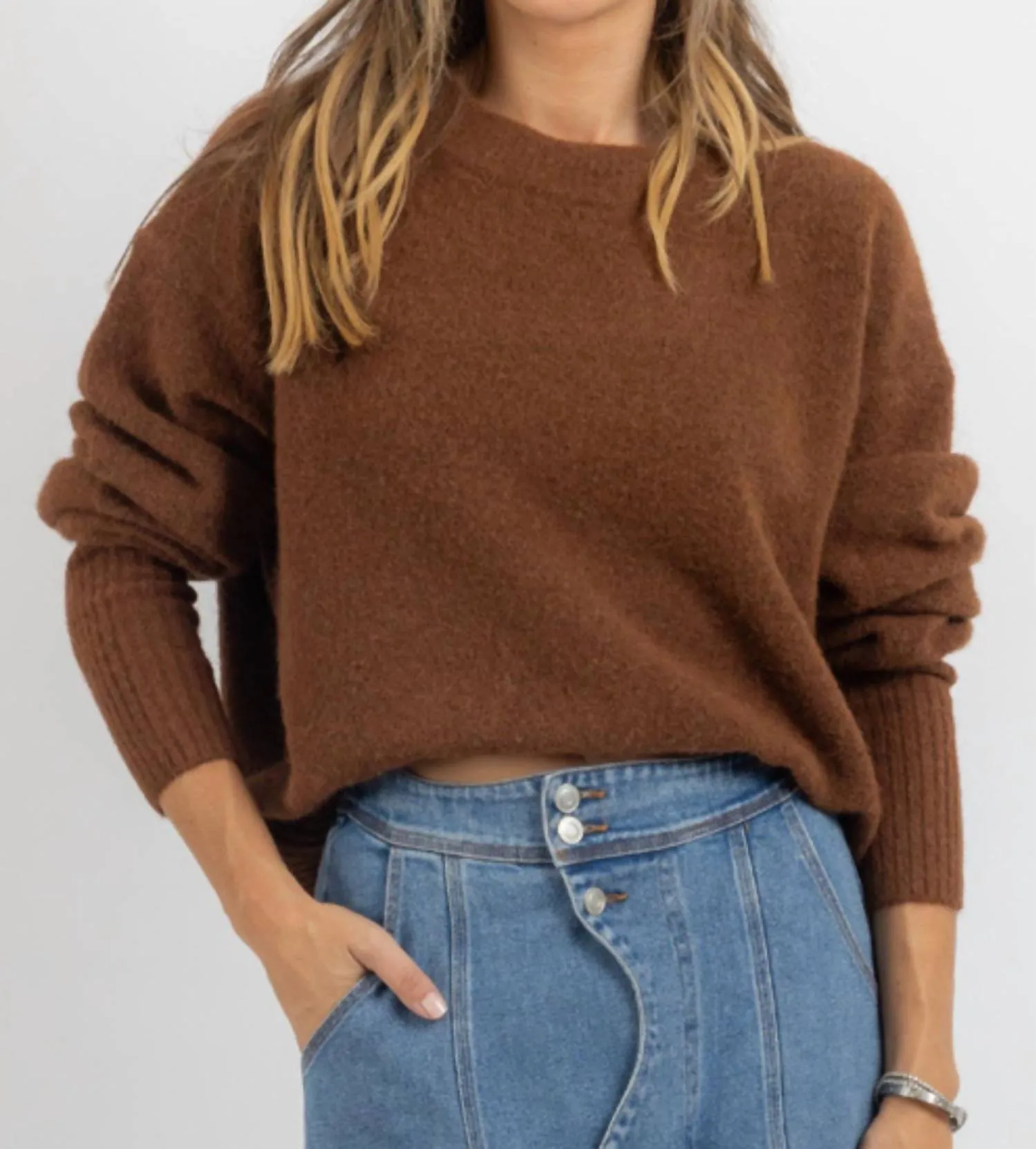 Clara Sweater In Mocha