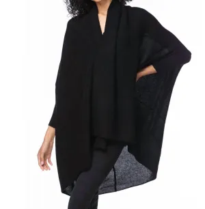 Cocoon Shawl In Black