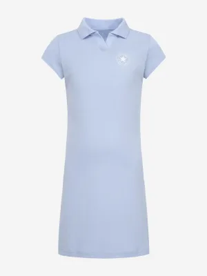 Converse Girls Polo CTP Fitted Dress in Blue