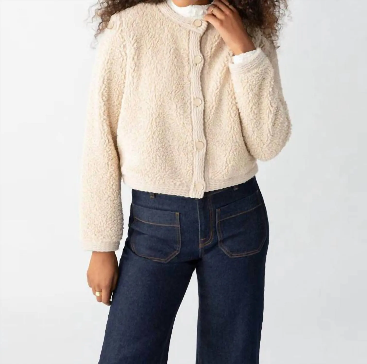 Cozy Cardigan In Cream