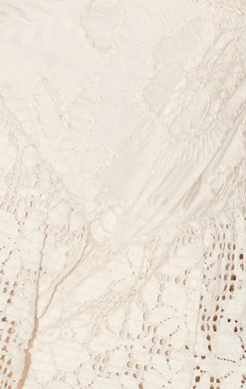 Cream Lace Gabi Romper by Saylor