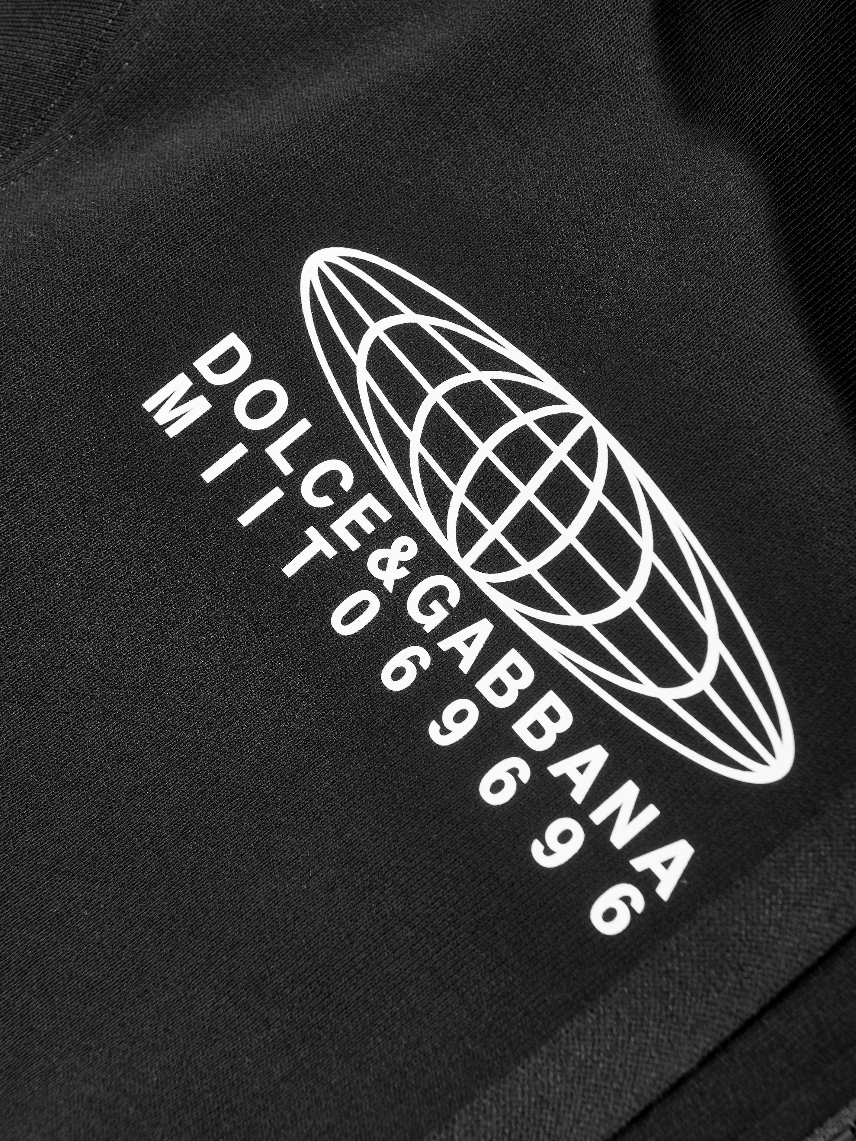 Dolce & Gabbana Girls DG Vibe Zip Up Top in Black
