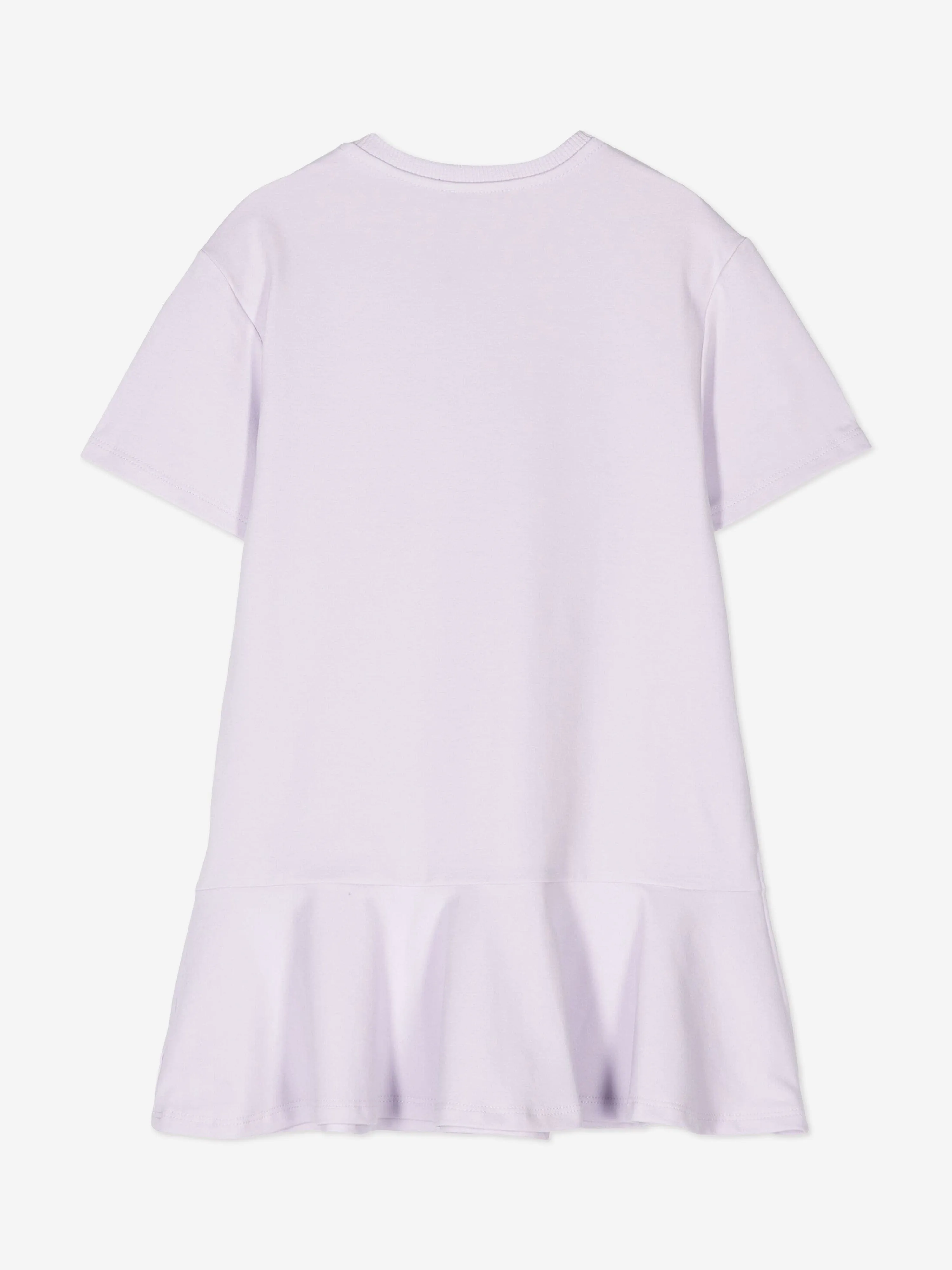 Dolce & Gabbana Girls Logo Jersey Dress in Purple