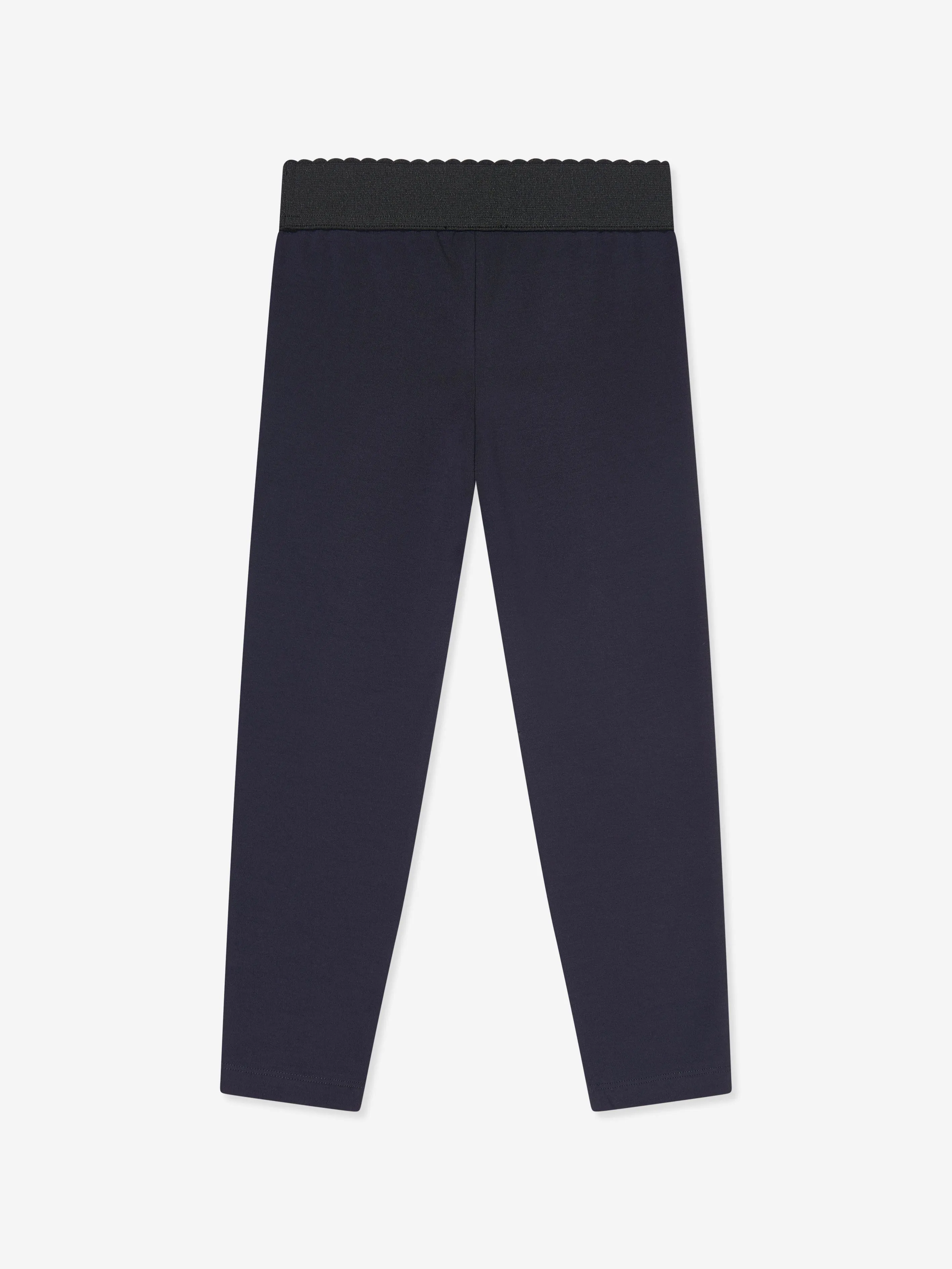 Dolce & Gabbana Girls Logo Leggings in Navy