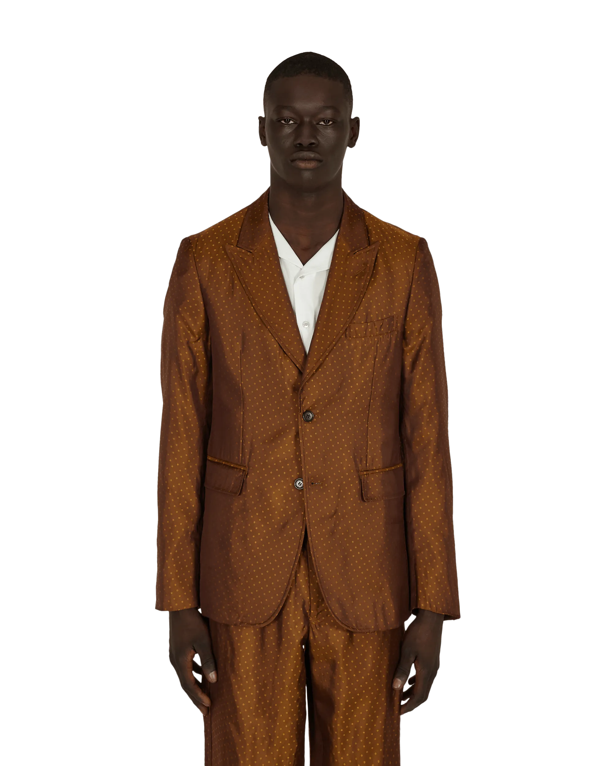 Dot Jacket Brown