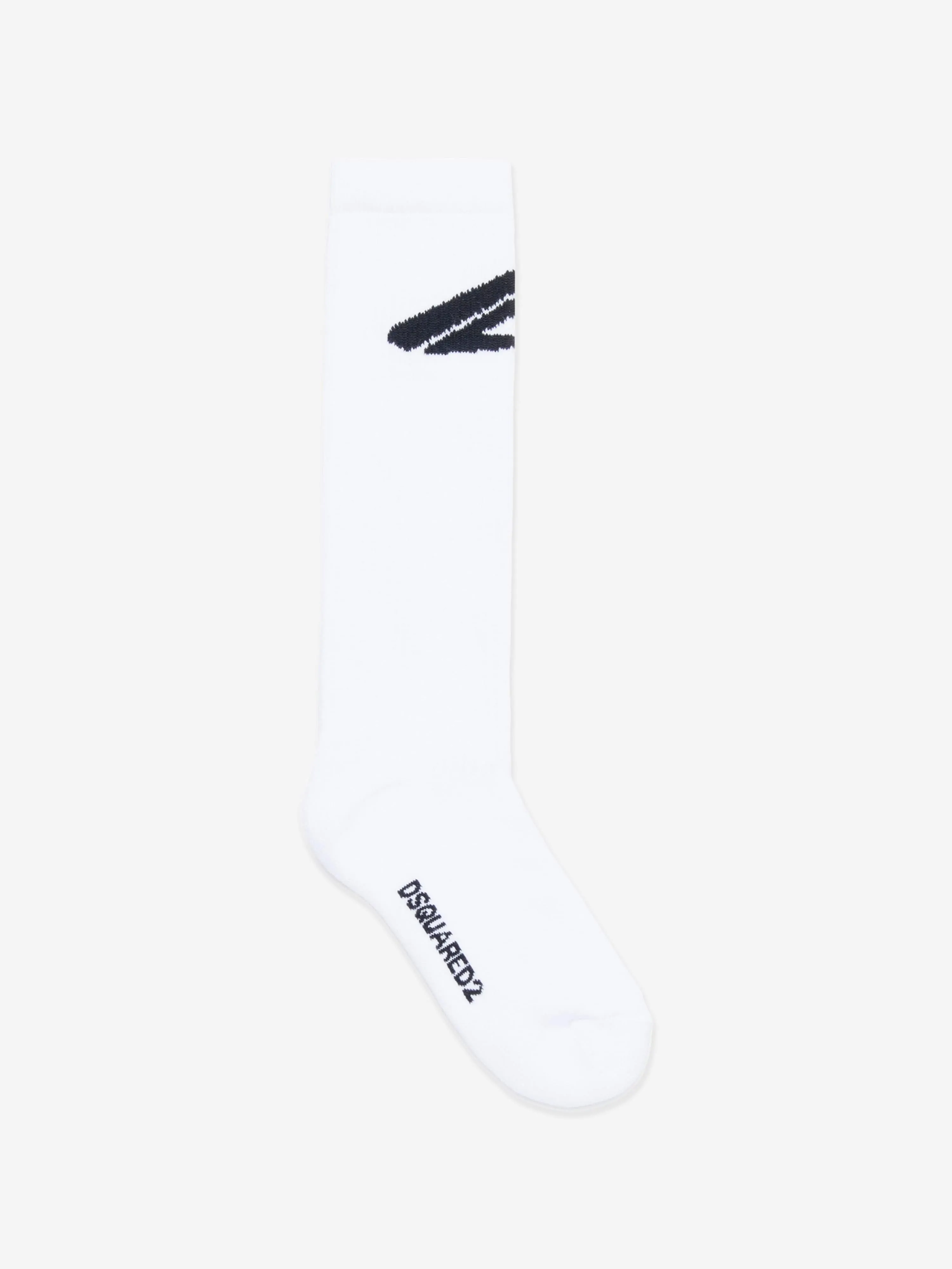 Dsquared2 Kids Icon Logo Socks in White