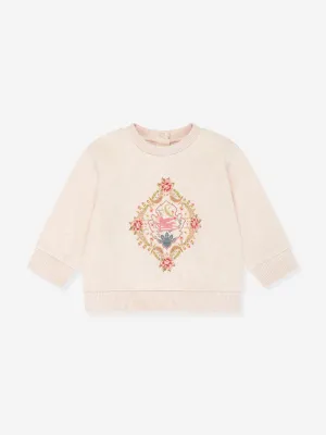 Etro Baby Girls Floral Sweatshirt in Beige