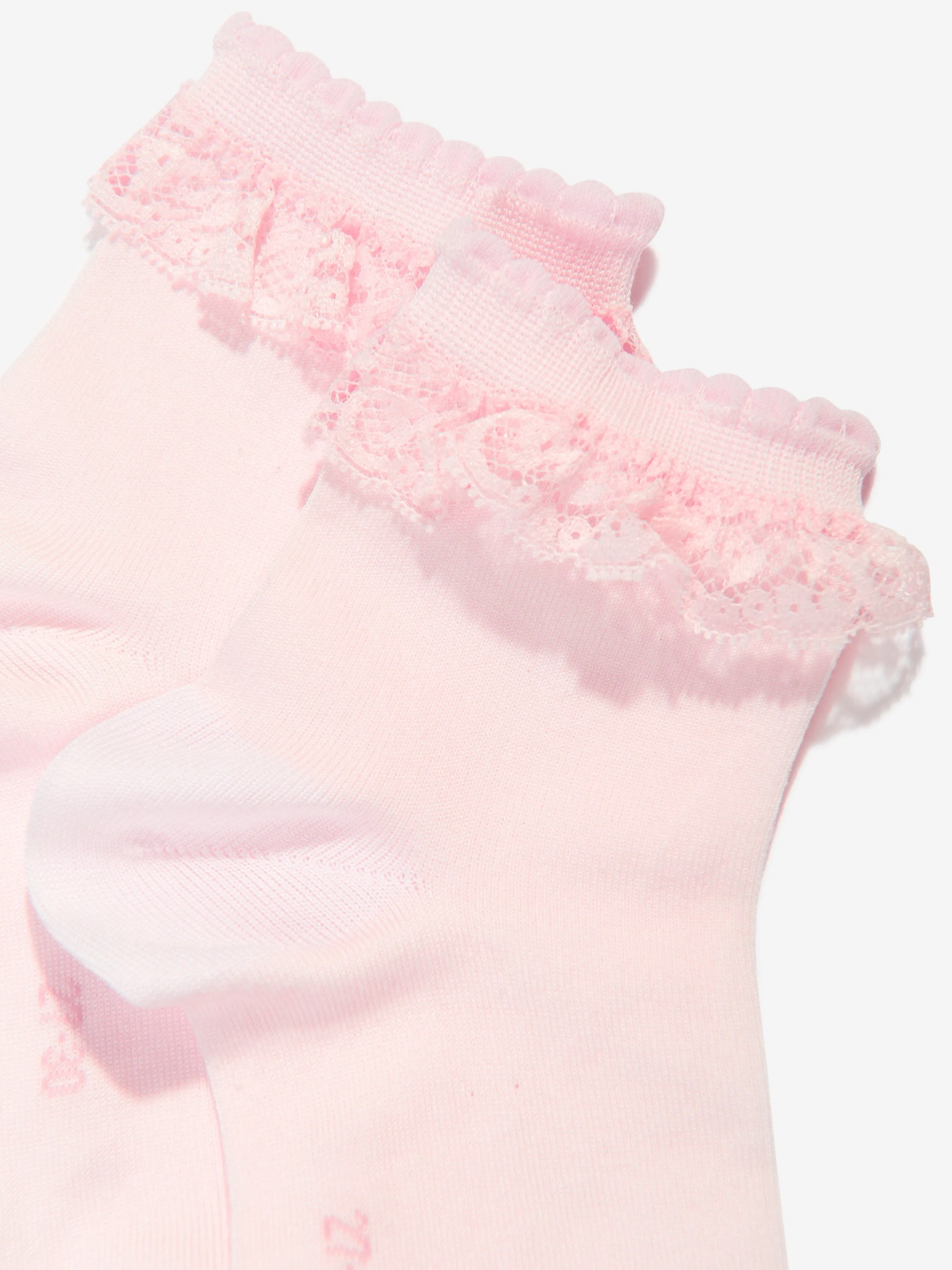 Falke Girls Romantic Lace Socks in Pink