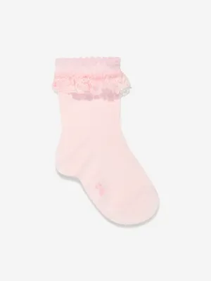 Falke Girls Romantic Lace Socks in Pink