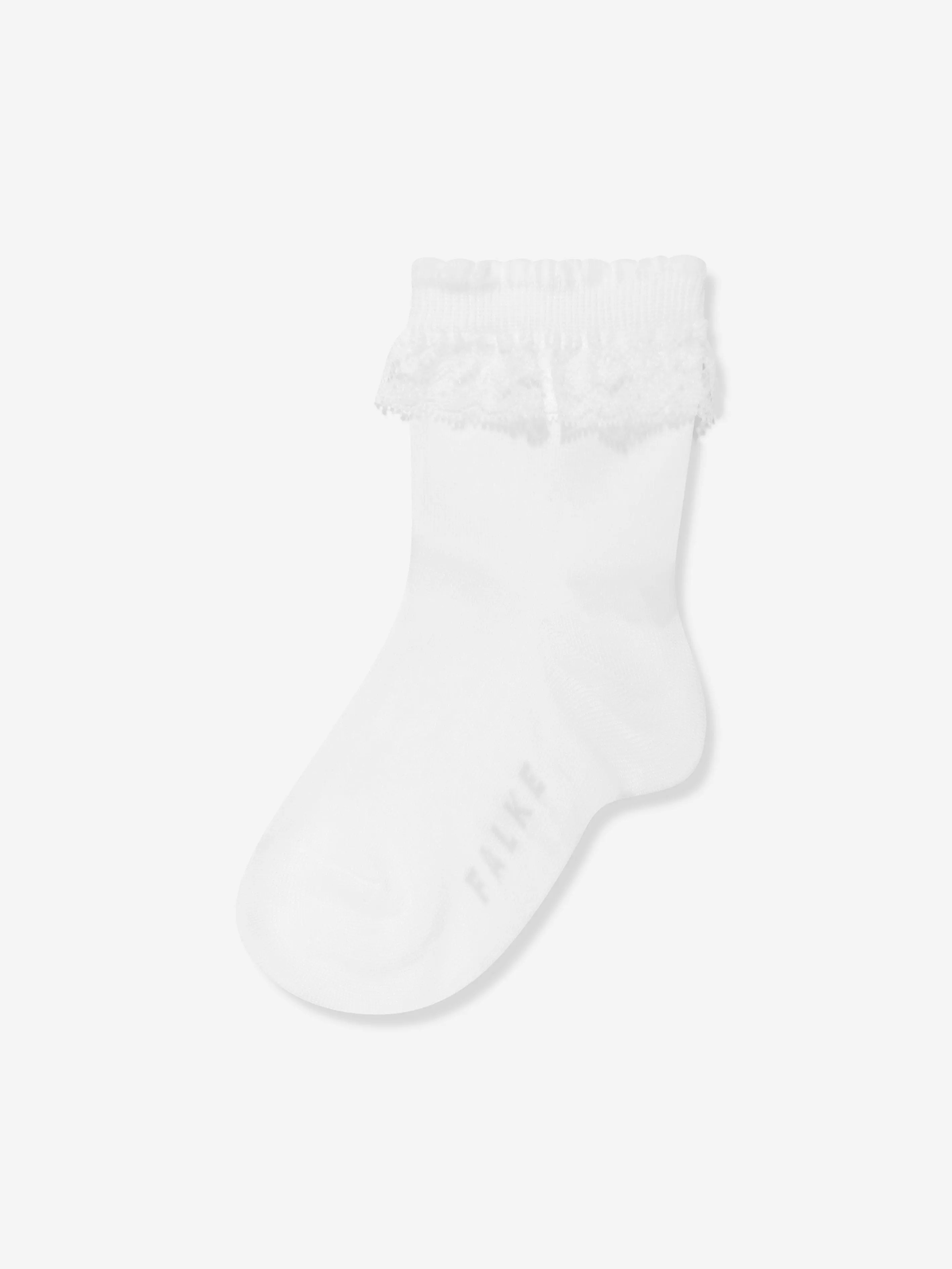 Falke Girls Romantic Lace Socks in White