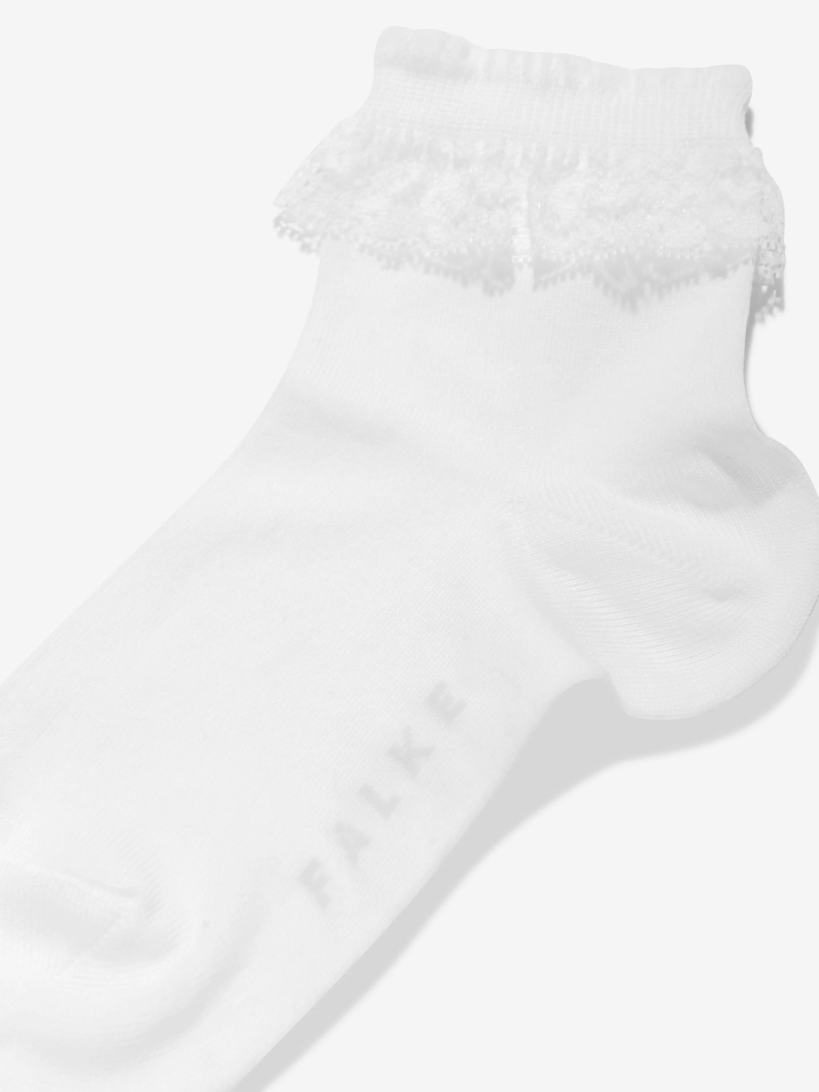 Falke Girls Romantic Lace Socks in White